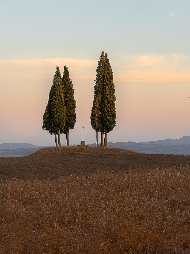 Tramonto a San Quirico d'Orcia ottobre23