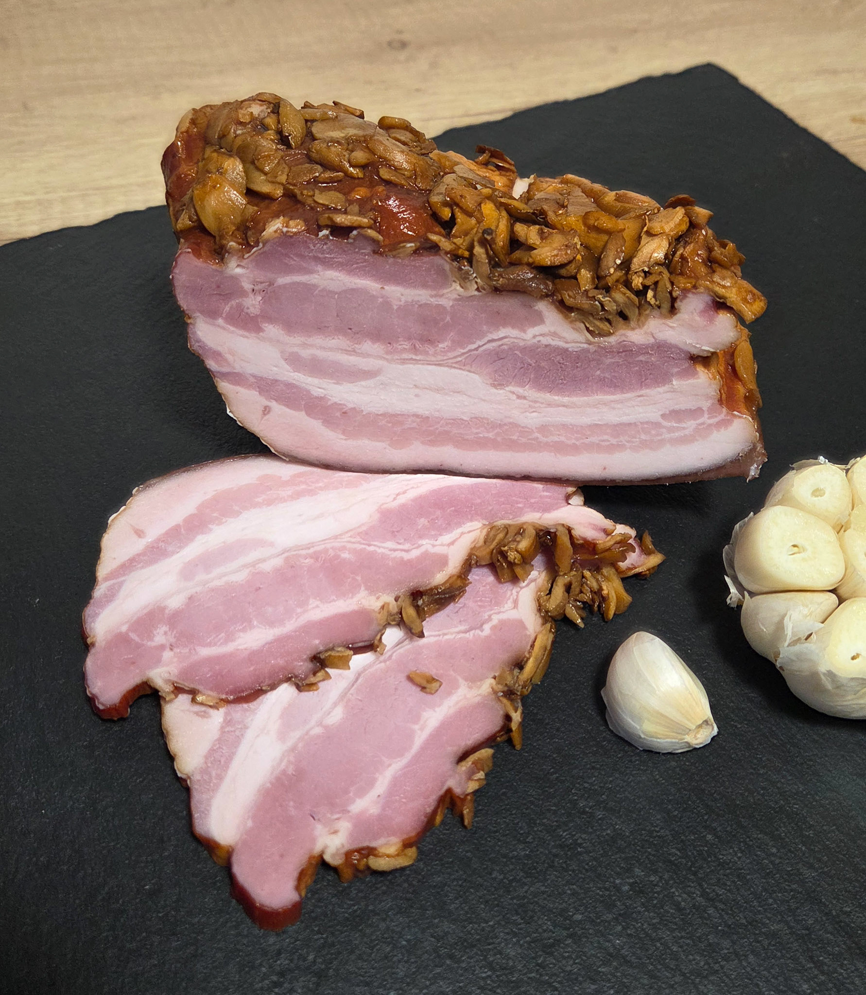 Uzený bok v česneku