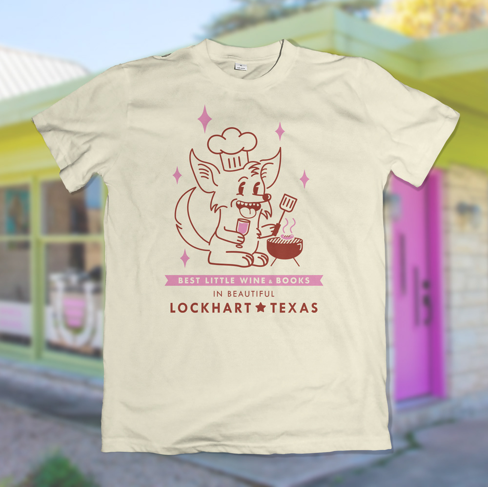 Check out this incredible shirt design I created for Best Little Wine & Books to celebrate Texas Monthly's BBQ Fest. Showcasing my creativity and passion for Texas culture, this limited edition shirt perfectly captures the essence of the festival.
