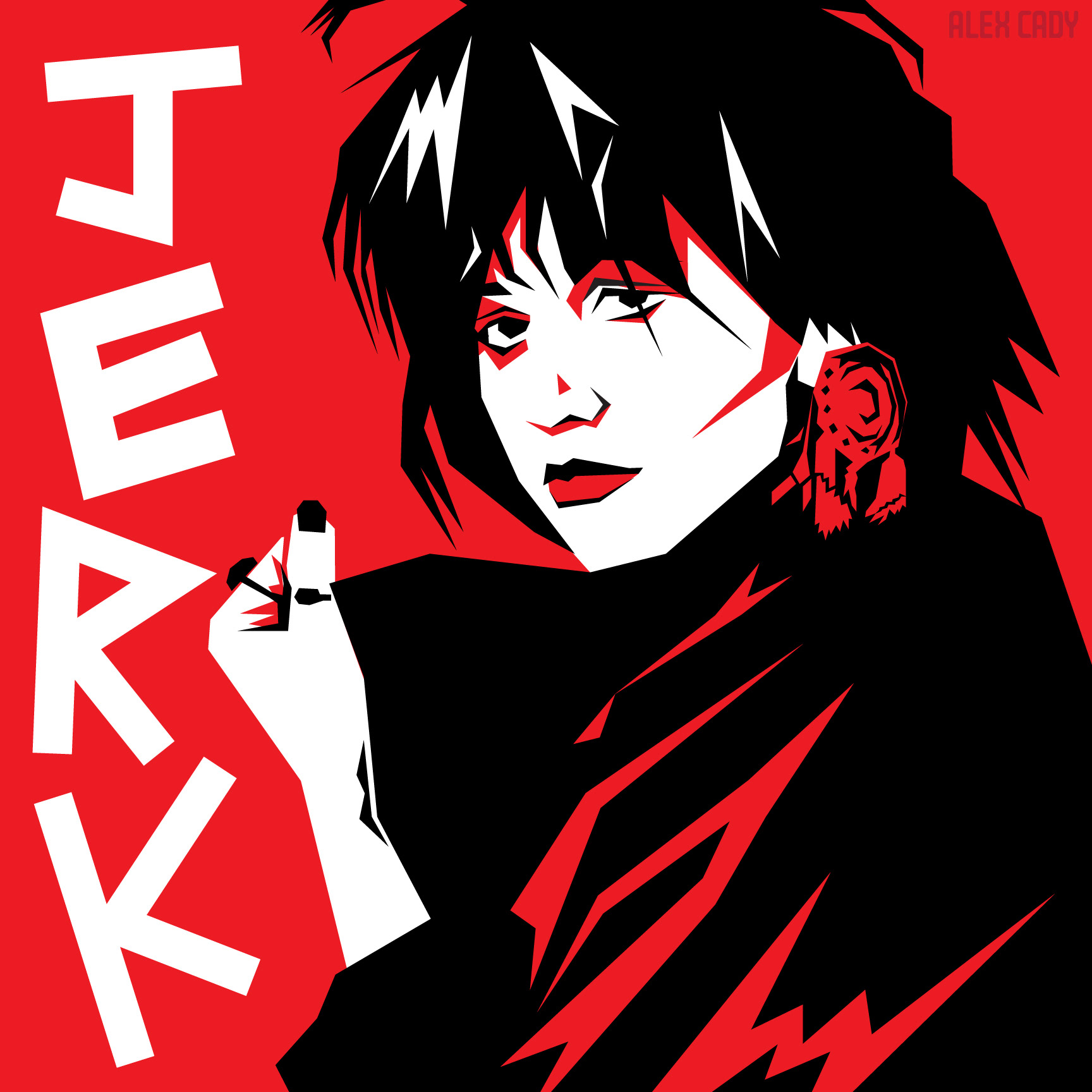 Lydia Lunch, artist and lead singer of "Teenage Jesus and The Jerks"