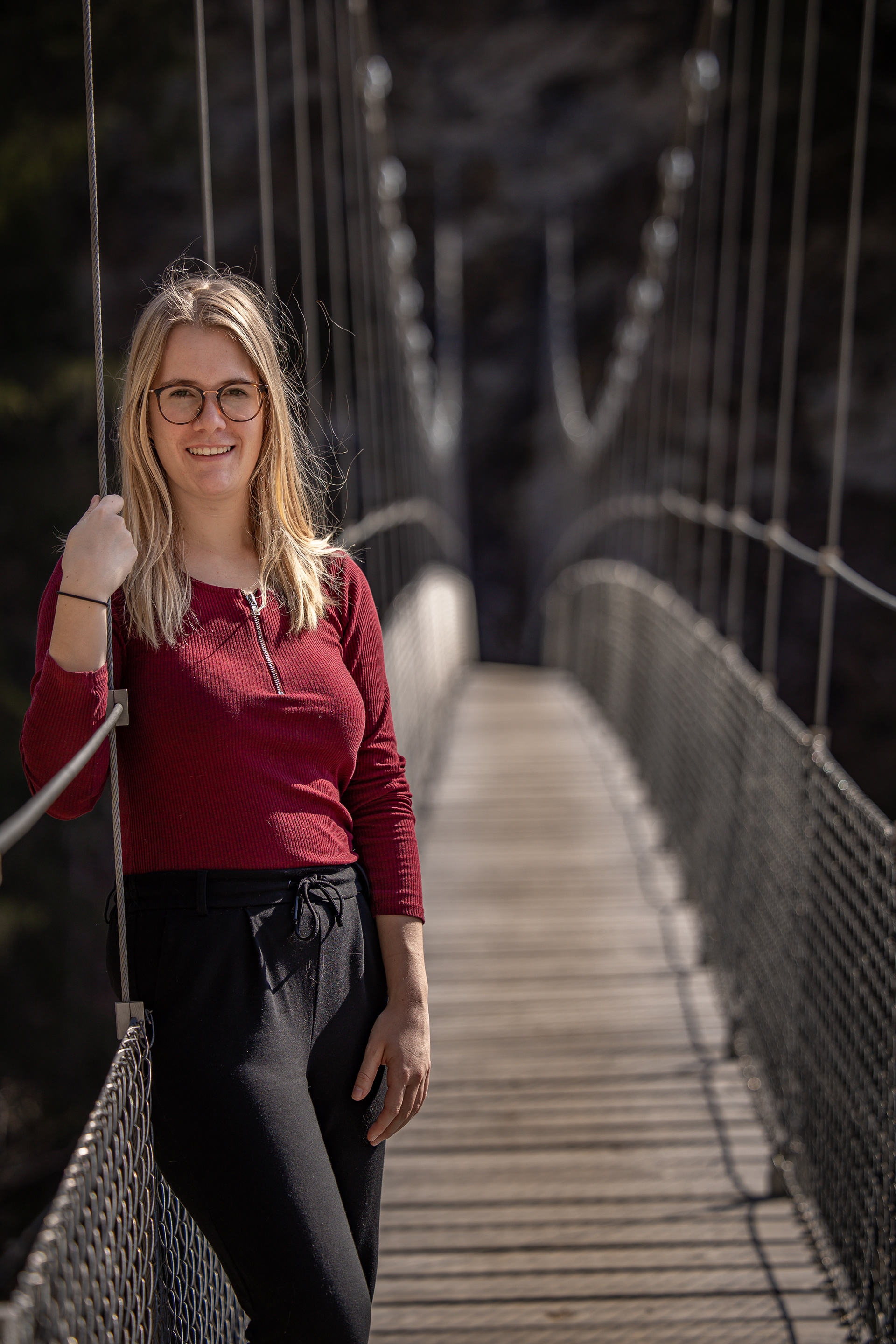 Hängebrücke bei Tersnaus.