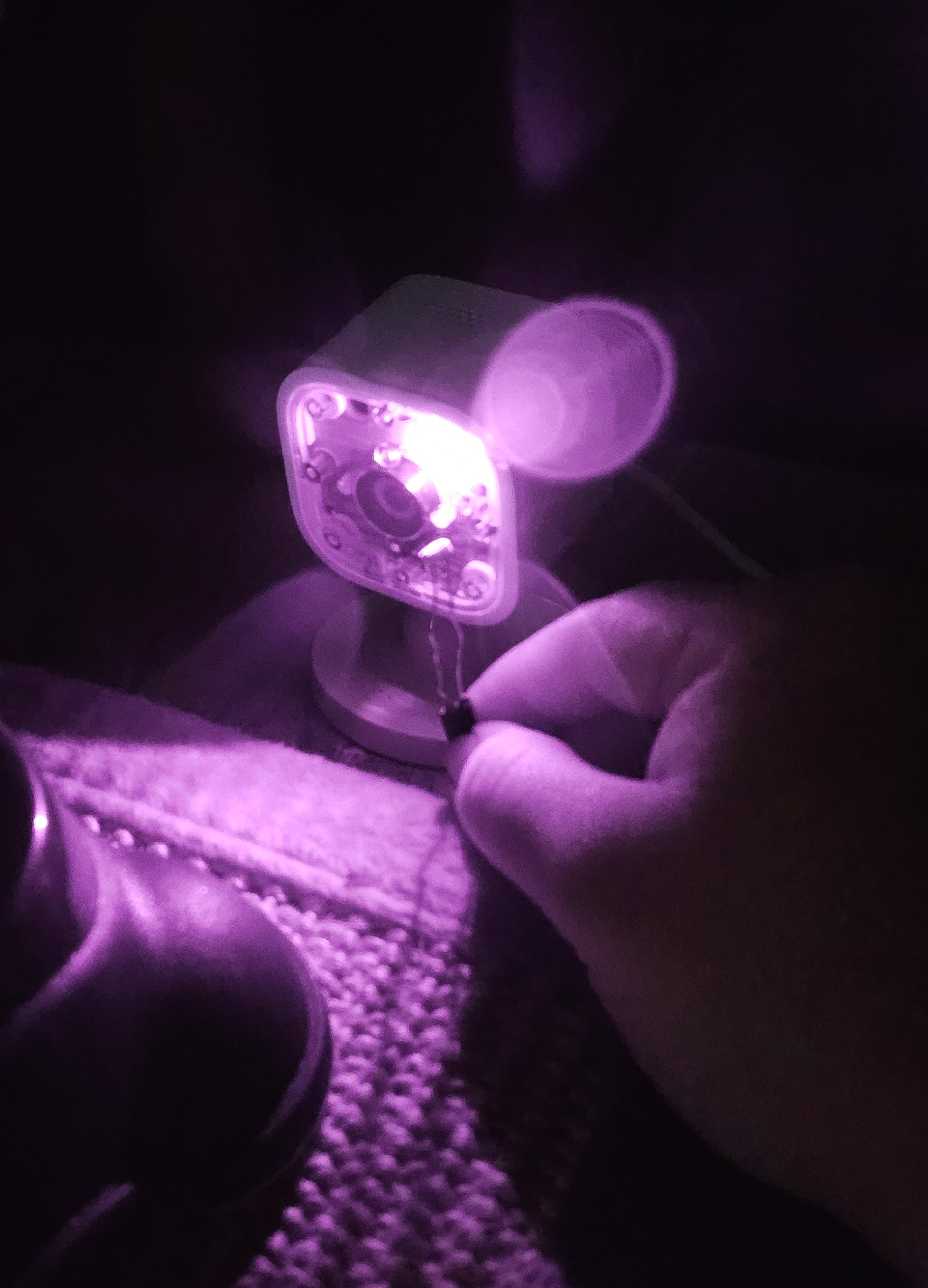photocell receiving information at night
