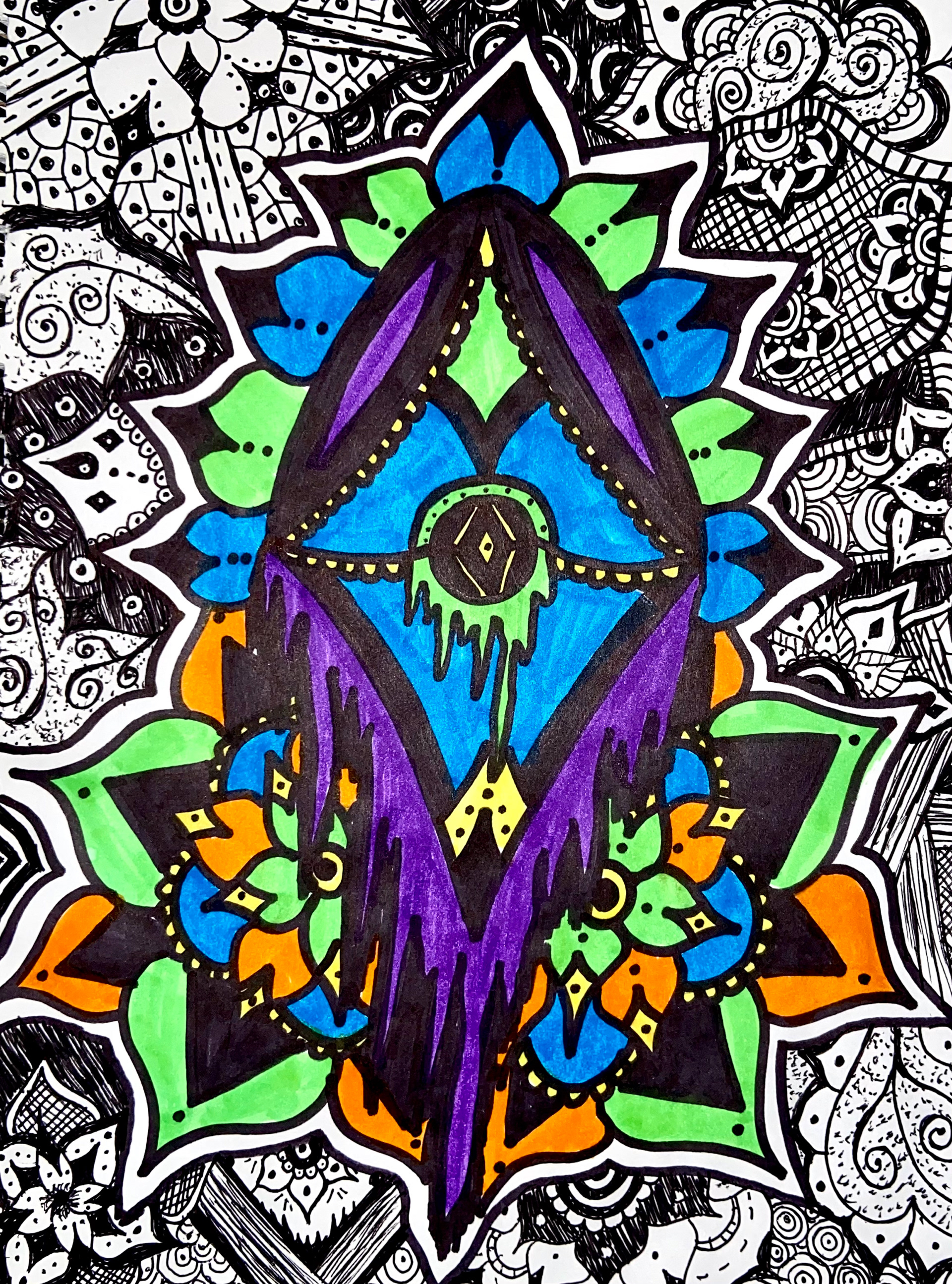 8.5x10, Pen & Sharpie, September 2019