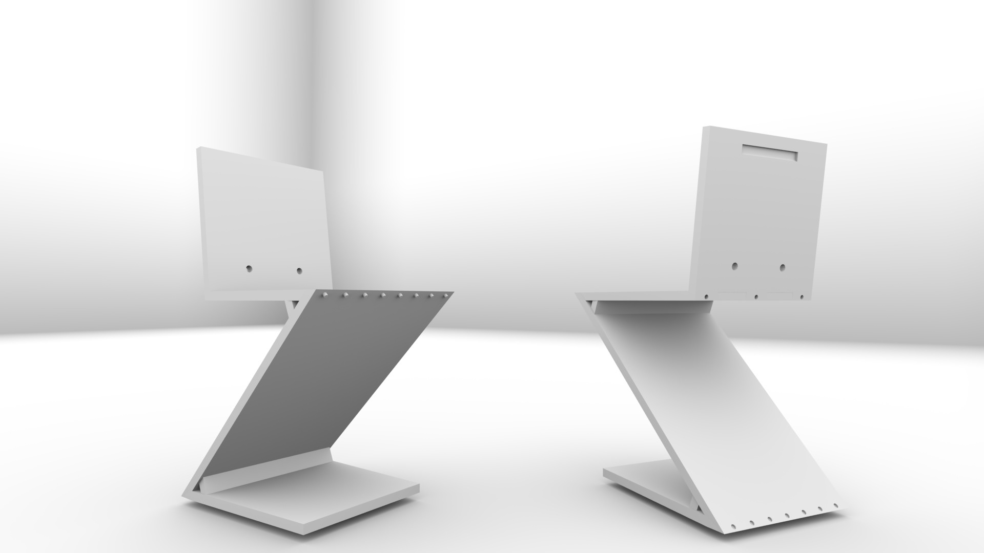 Zig Zag Chair - 3D Modeled in CAD