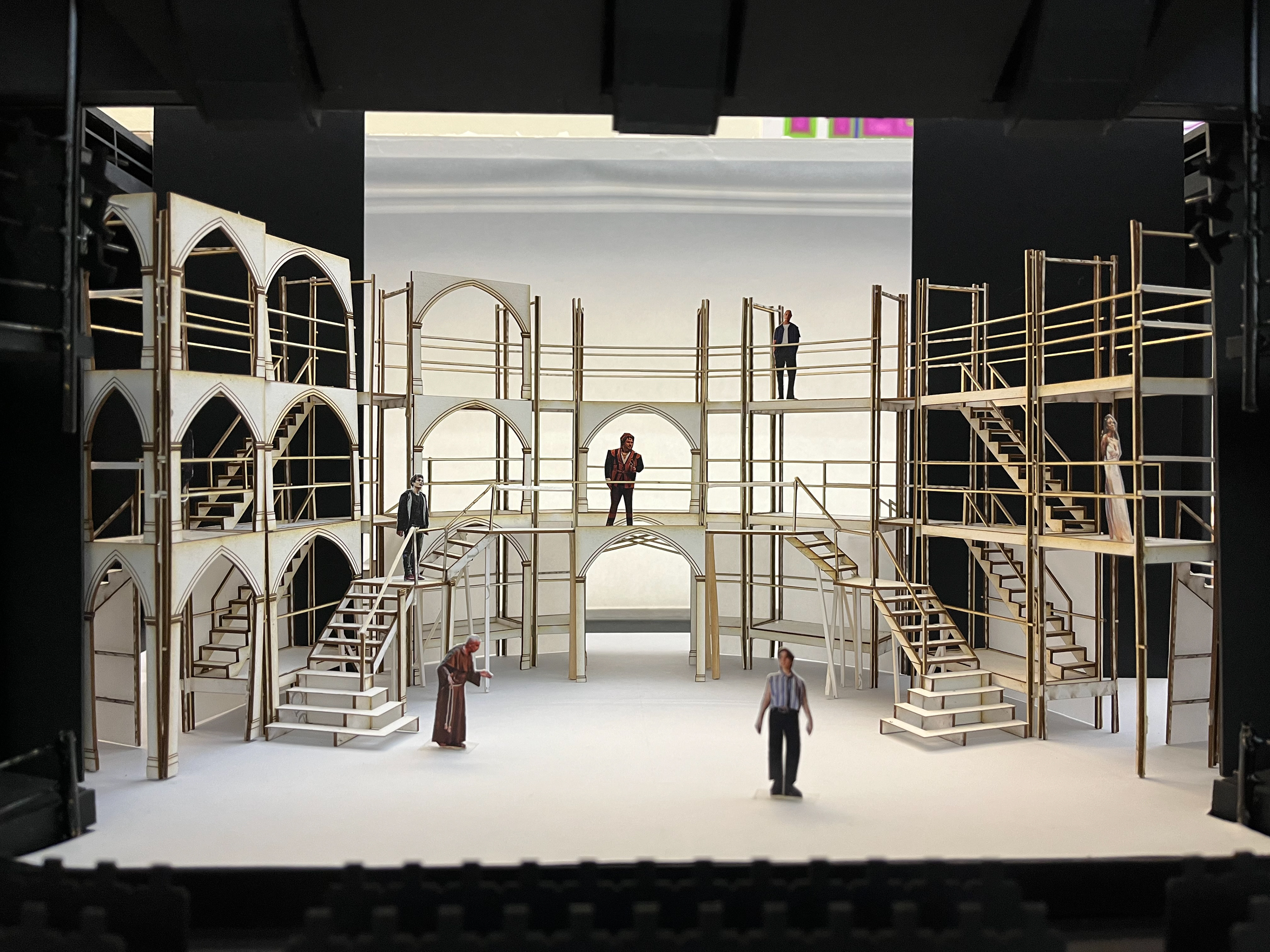 Early Design for Romeo and Juliet - White Sketch Model