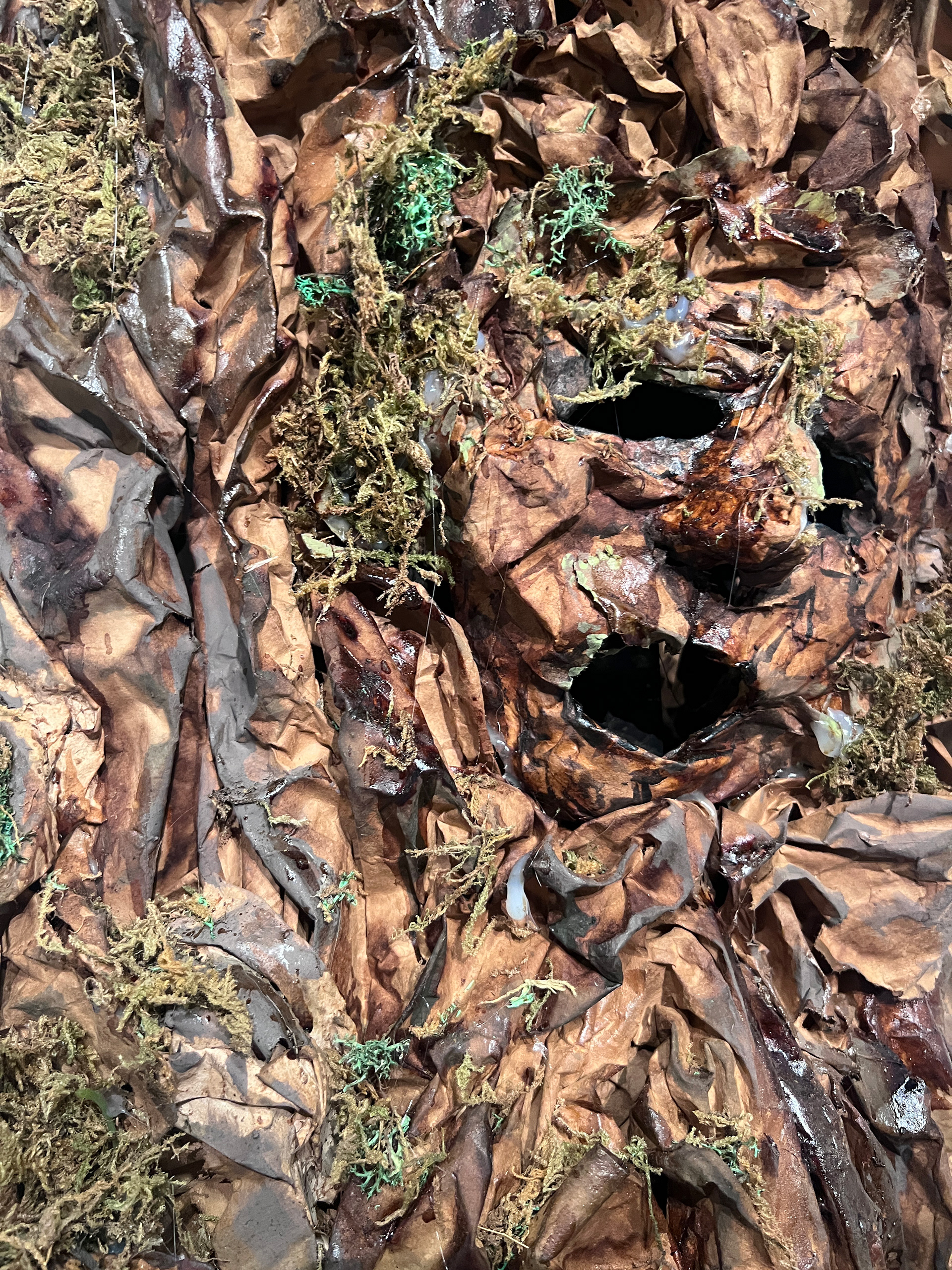Fragments of Reverie, Tree, Close-up, Mixed Media Sculpture, 2024