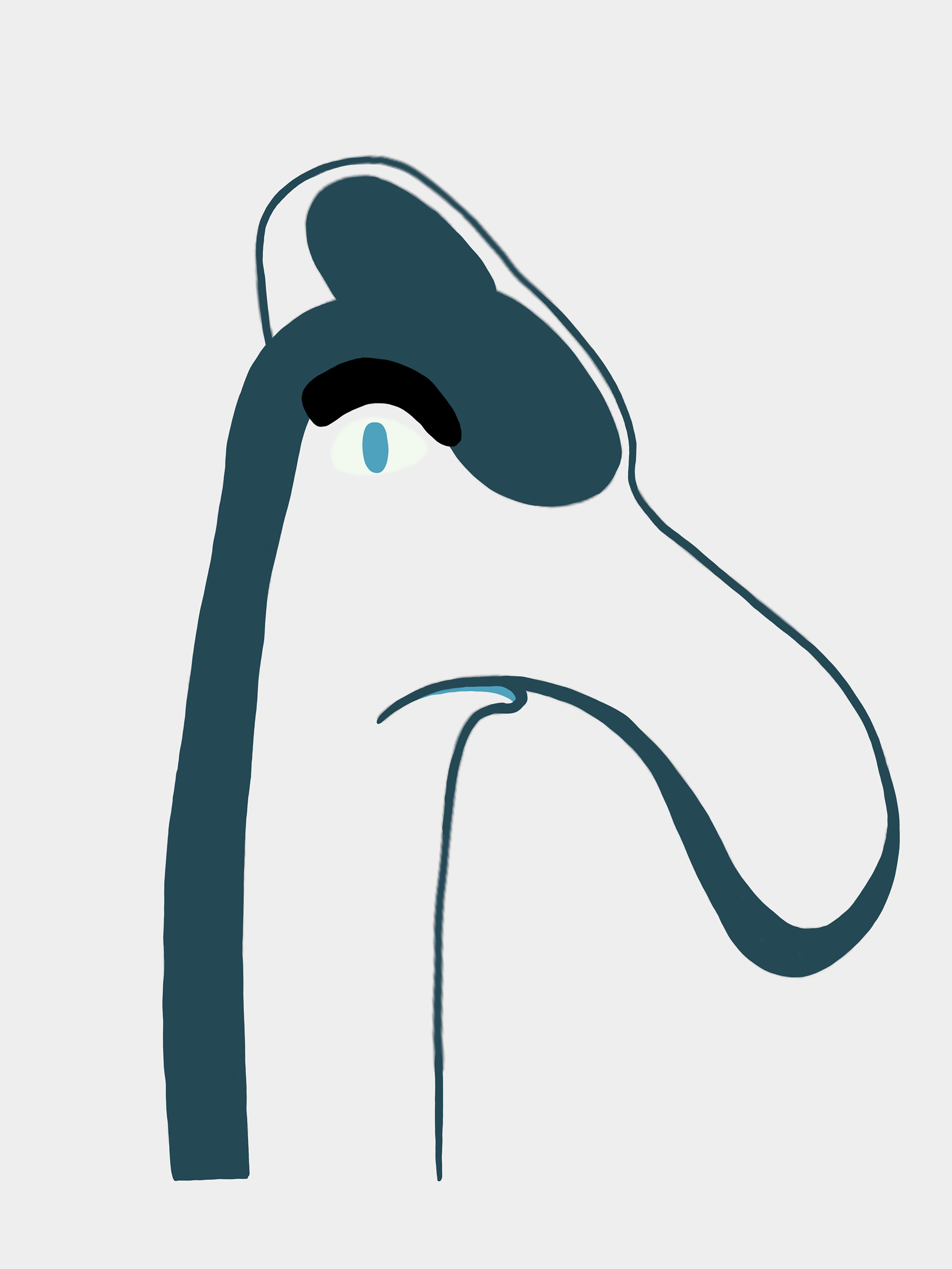 Hair Line Collection #5, Digital Illustration, 2024