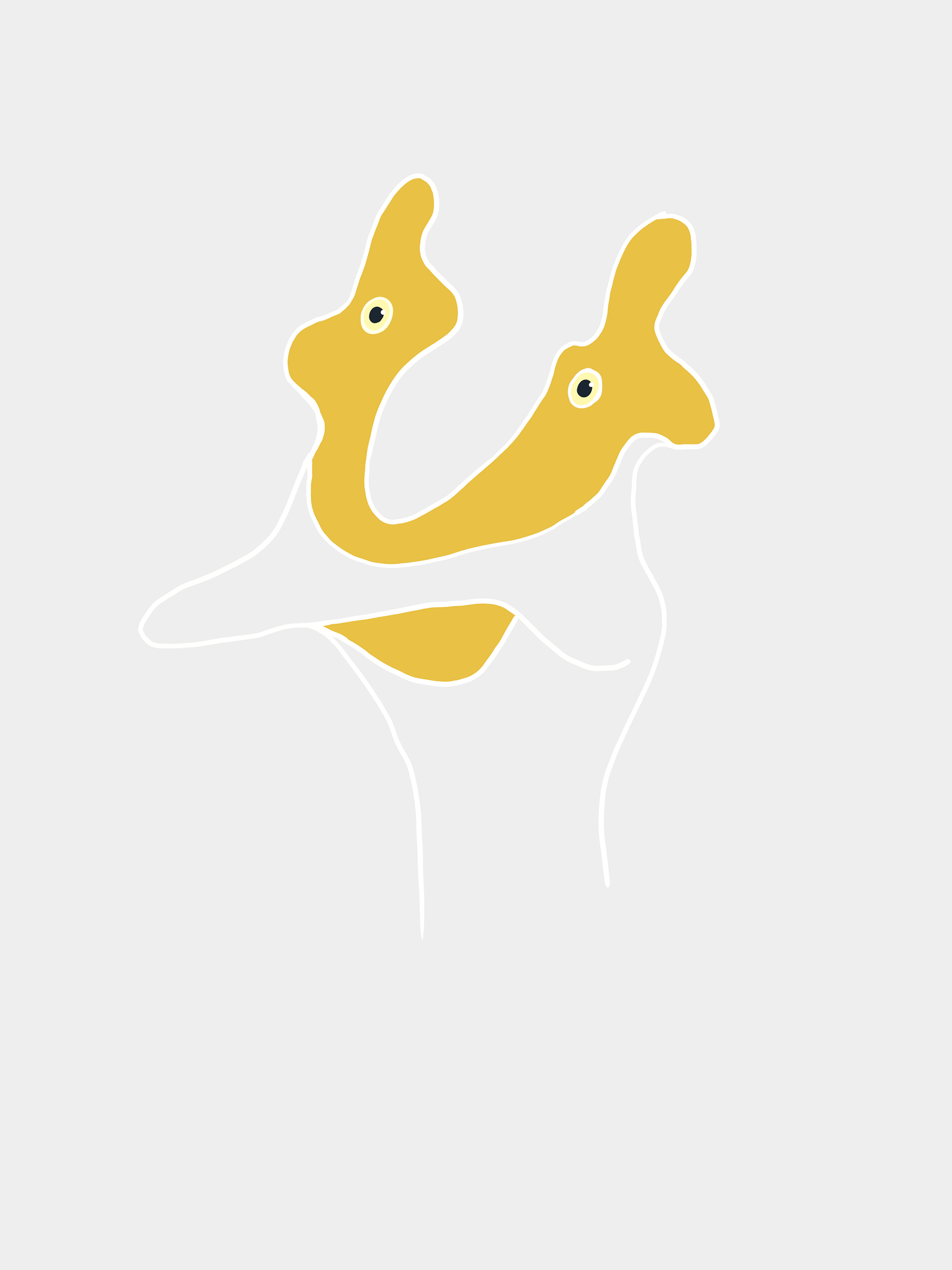 Hair Line Collection #3, Digital Illustration, 2024