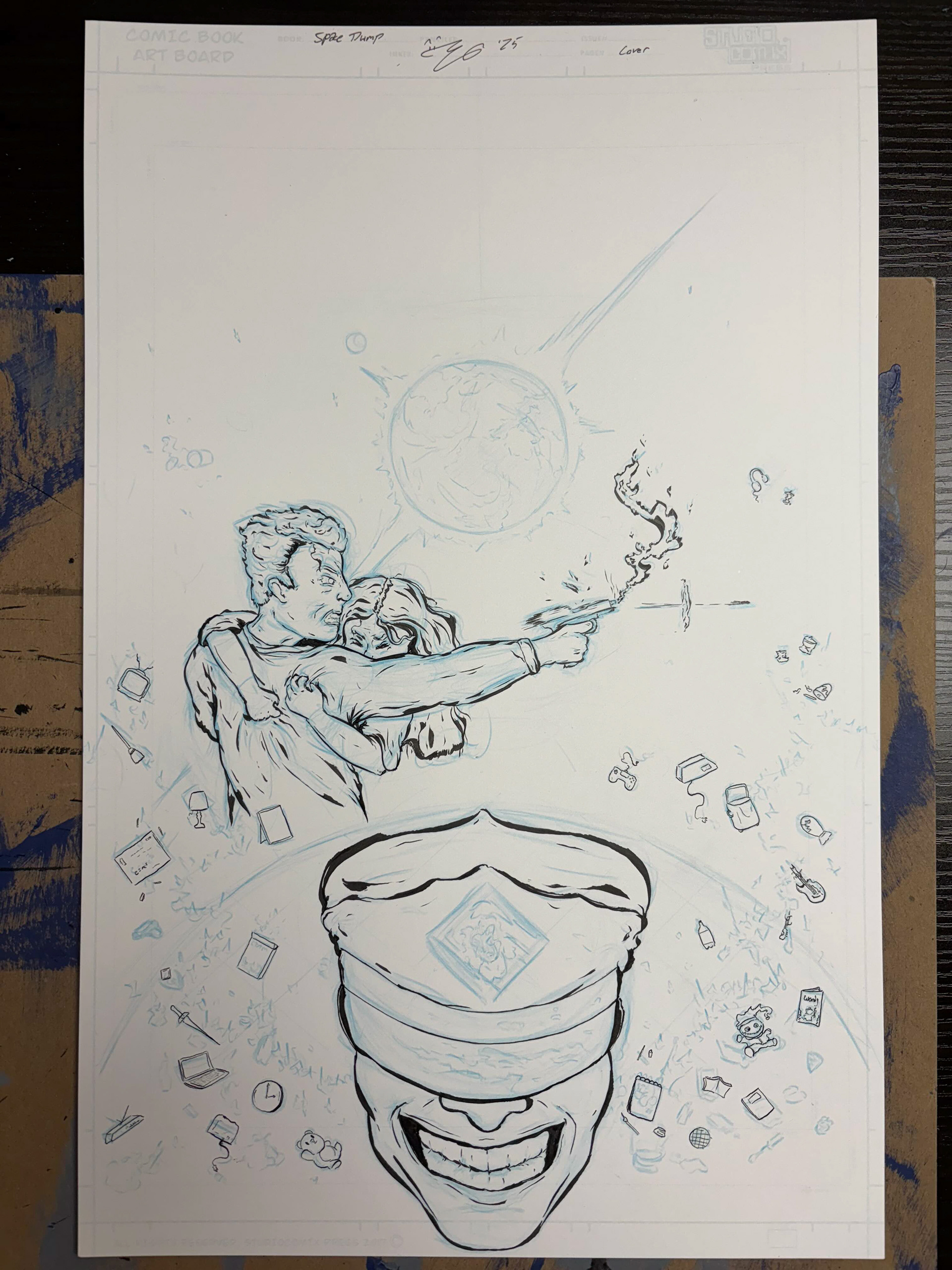 Space Dump: CAD Variant (Partial Inks)