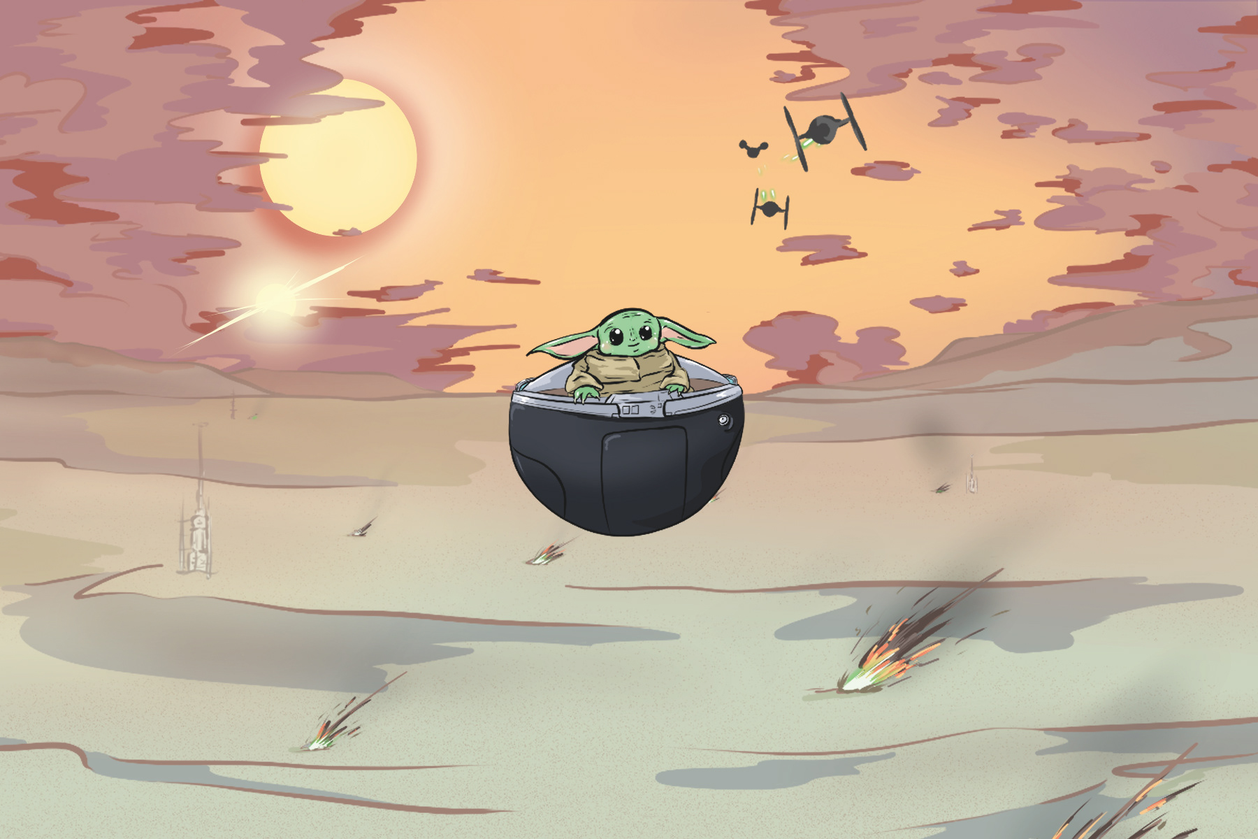 Grogu - Finished Illustration