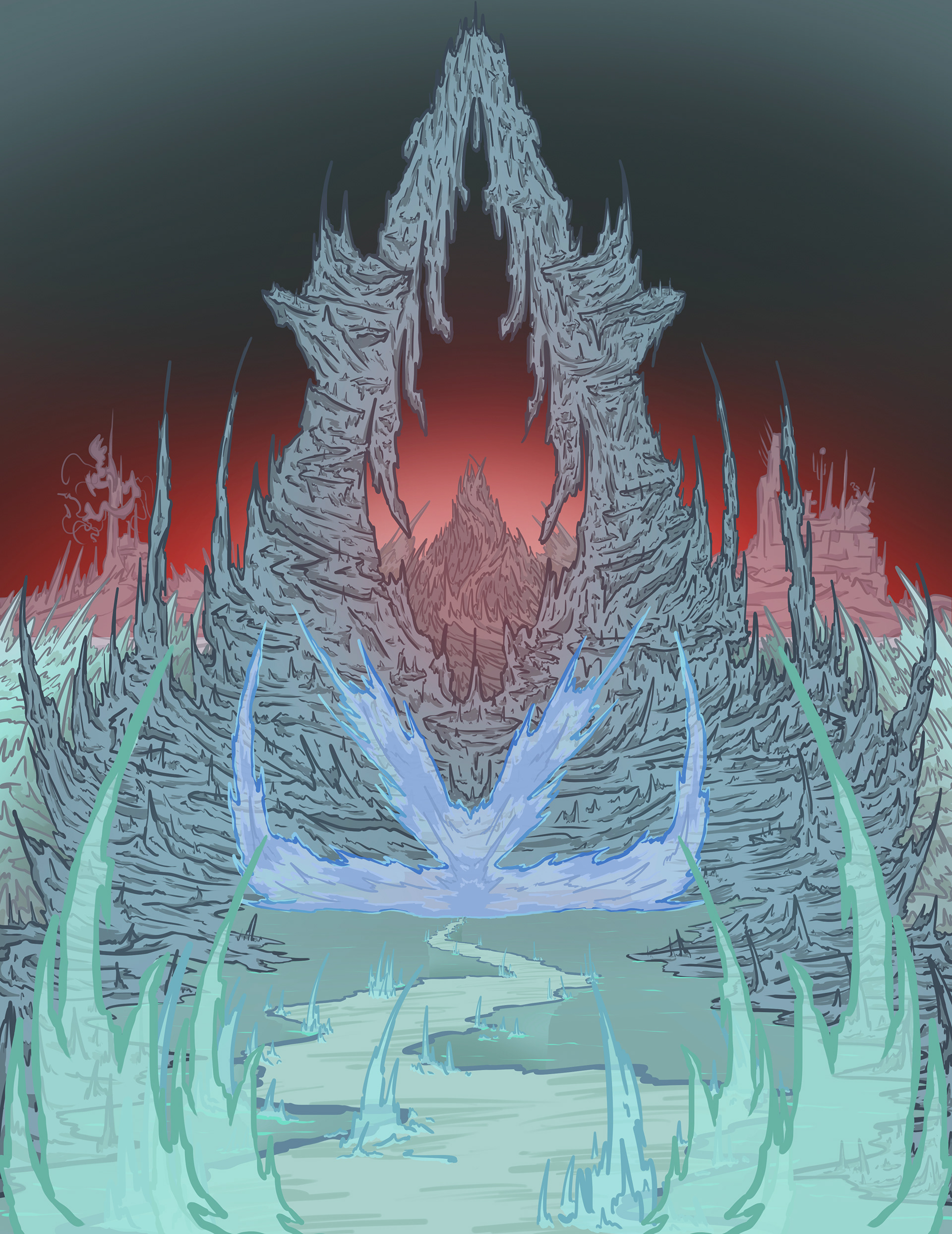 "Ice AV's Castle, Concept for Overflow" - 2023
