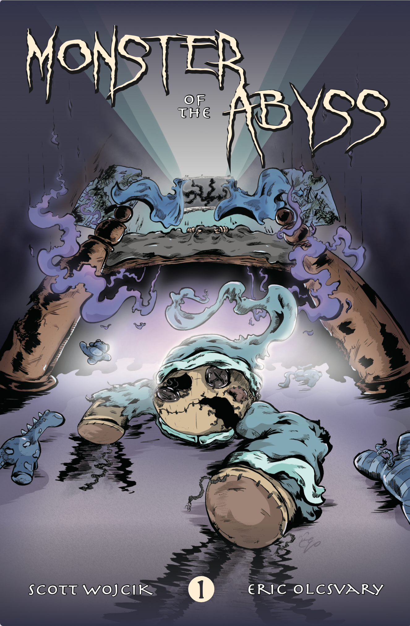 Monster of the Abyss Cover, Colours by Eric Olcsvary