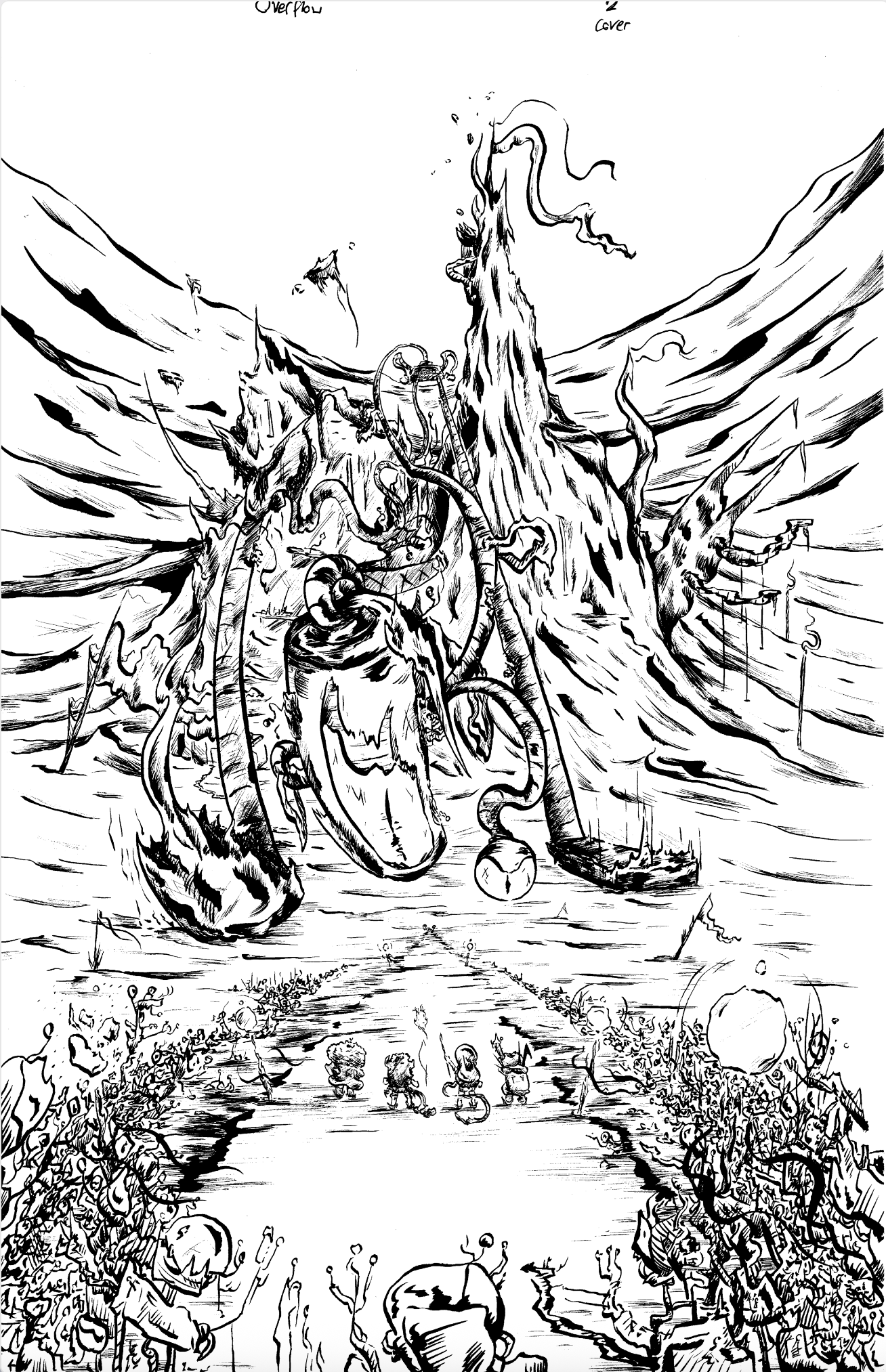 The Flooded Planet Overflow, Cover A (Inks)
