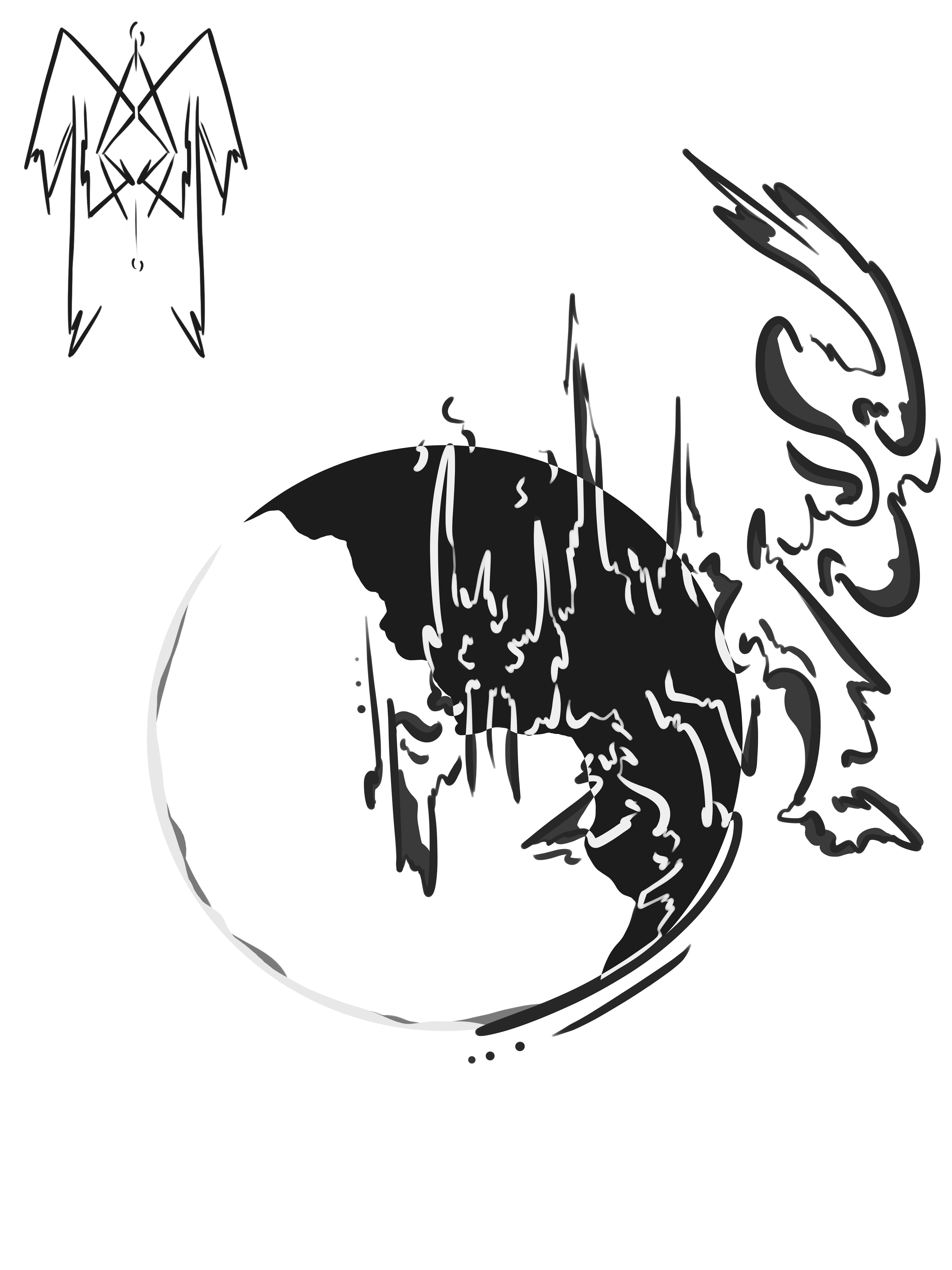 "Sage the Shadow Deity" - Digital Illustration, 2024