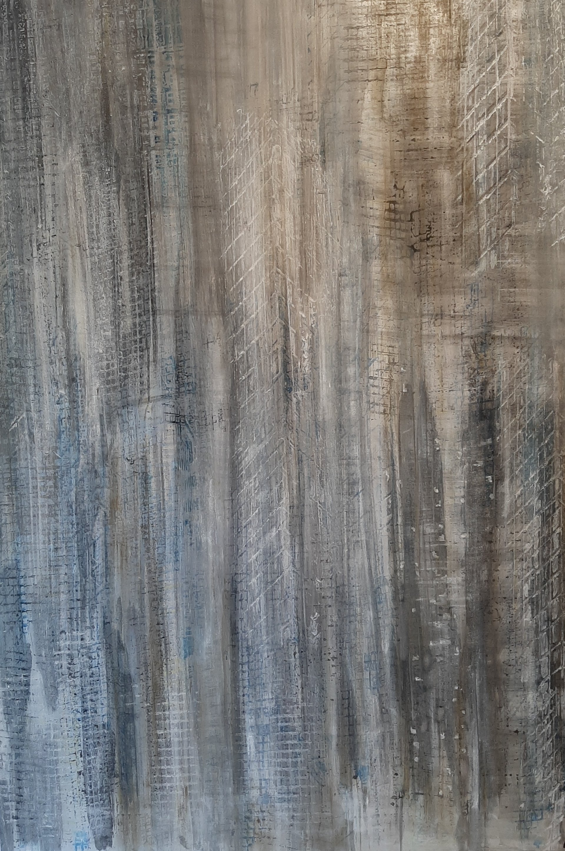 BUILDING METAL NUAGEUX 73x102 sur papier d'art . 2022