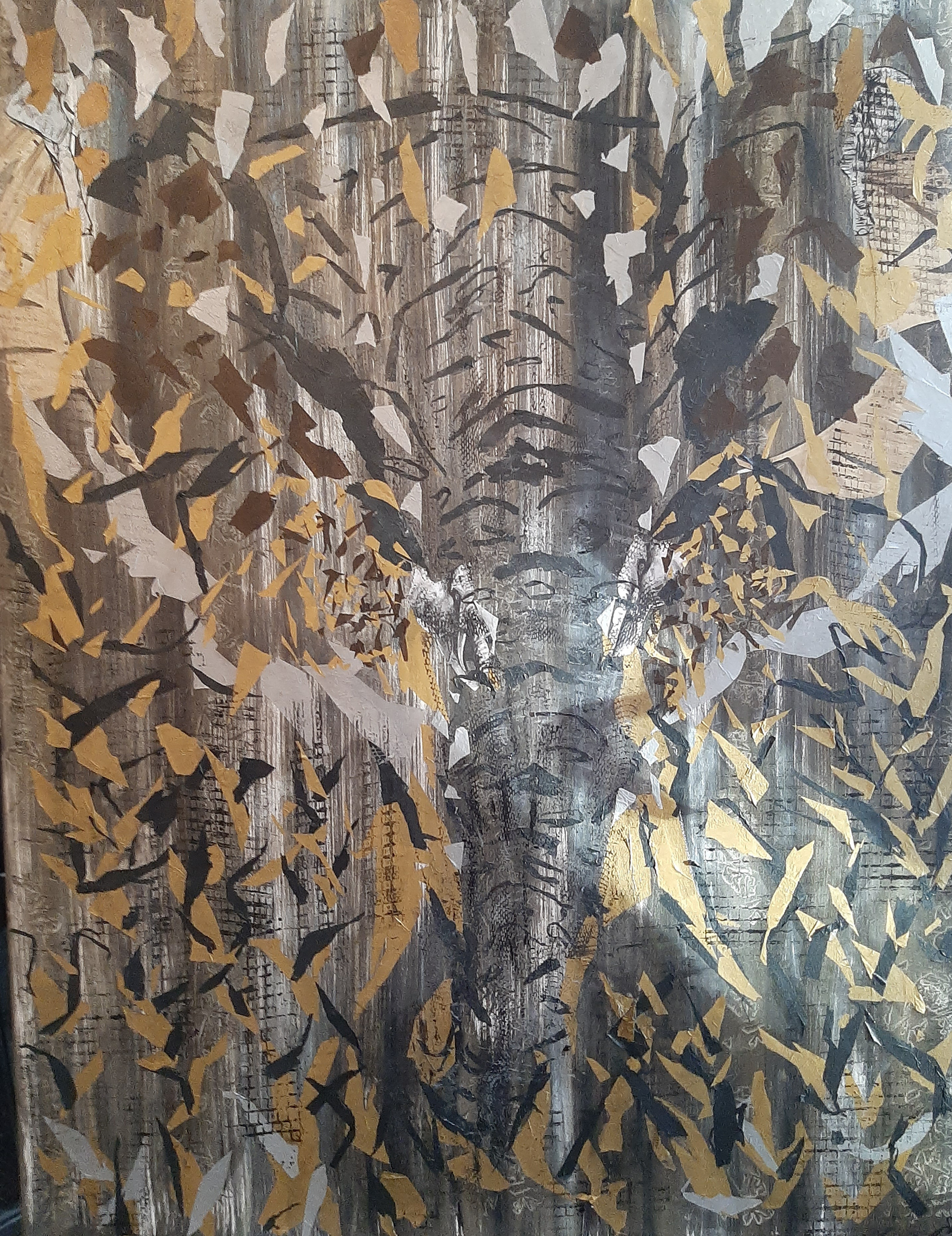 ELEPHANTI 89x116 sur châssis entoilé.2022.