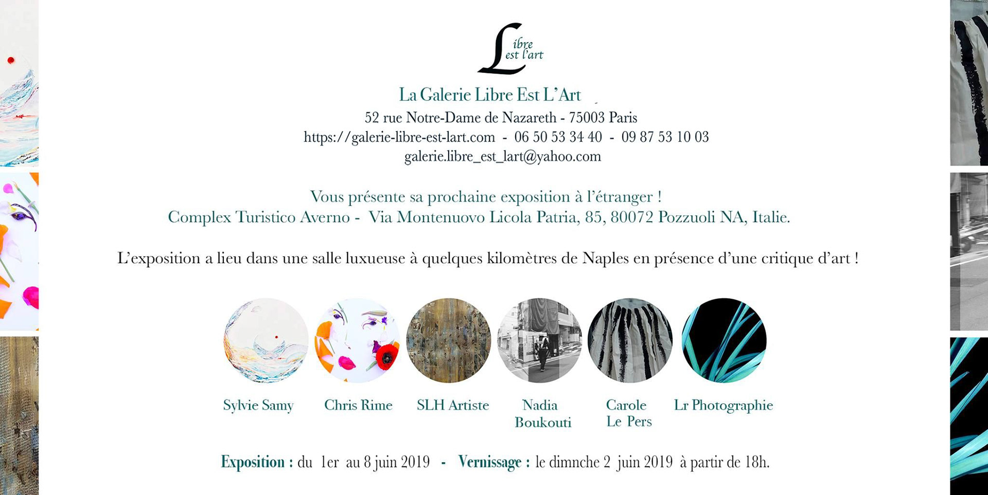 galerie Libre est l'Art slh artiste expose à NAPLES. Italie