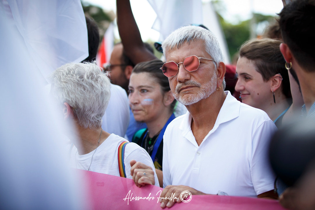 Nichi Vendola during the parade of Roma Pride 2022 ©Alessandro Fucilla