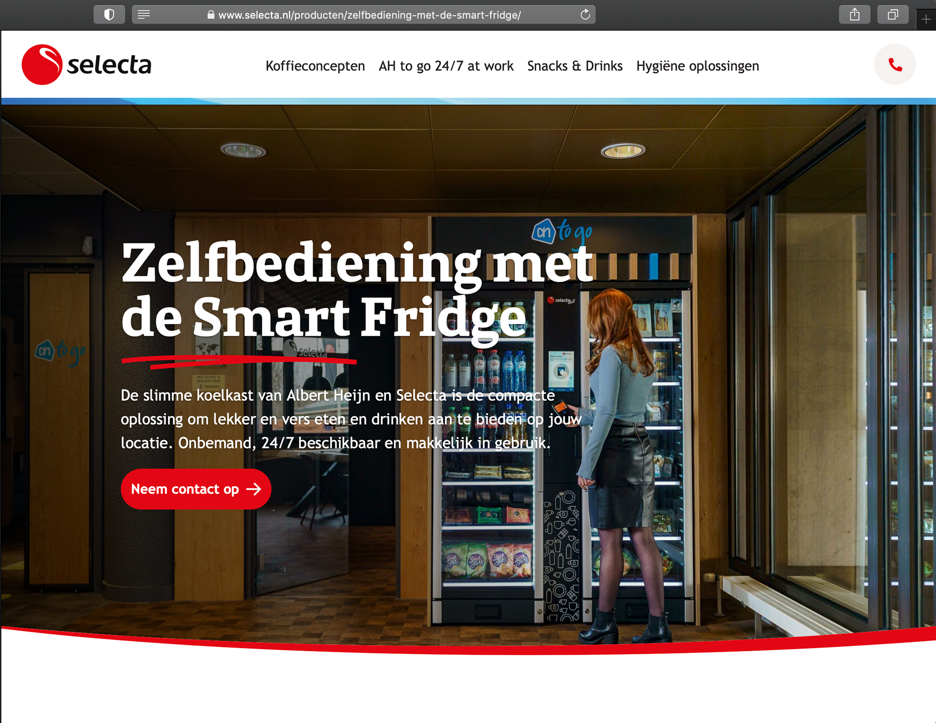 Selecta AH to go Smart Fridge