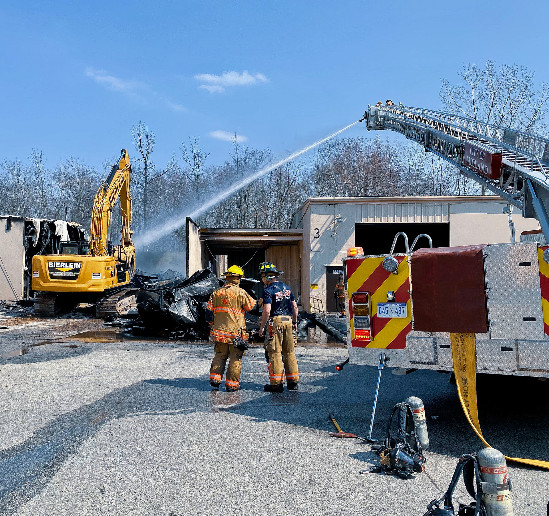 Midland fire job next to Midpaco - 2021