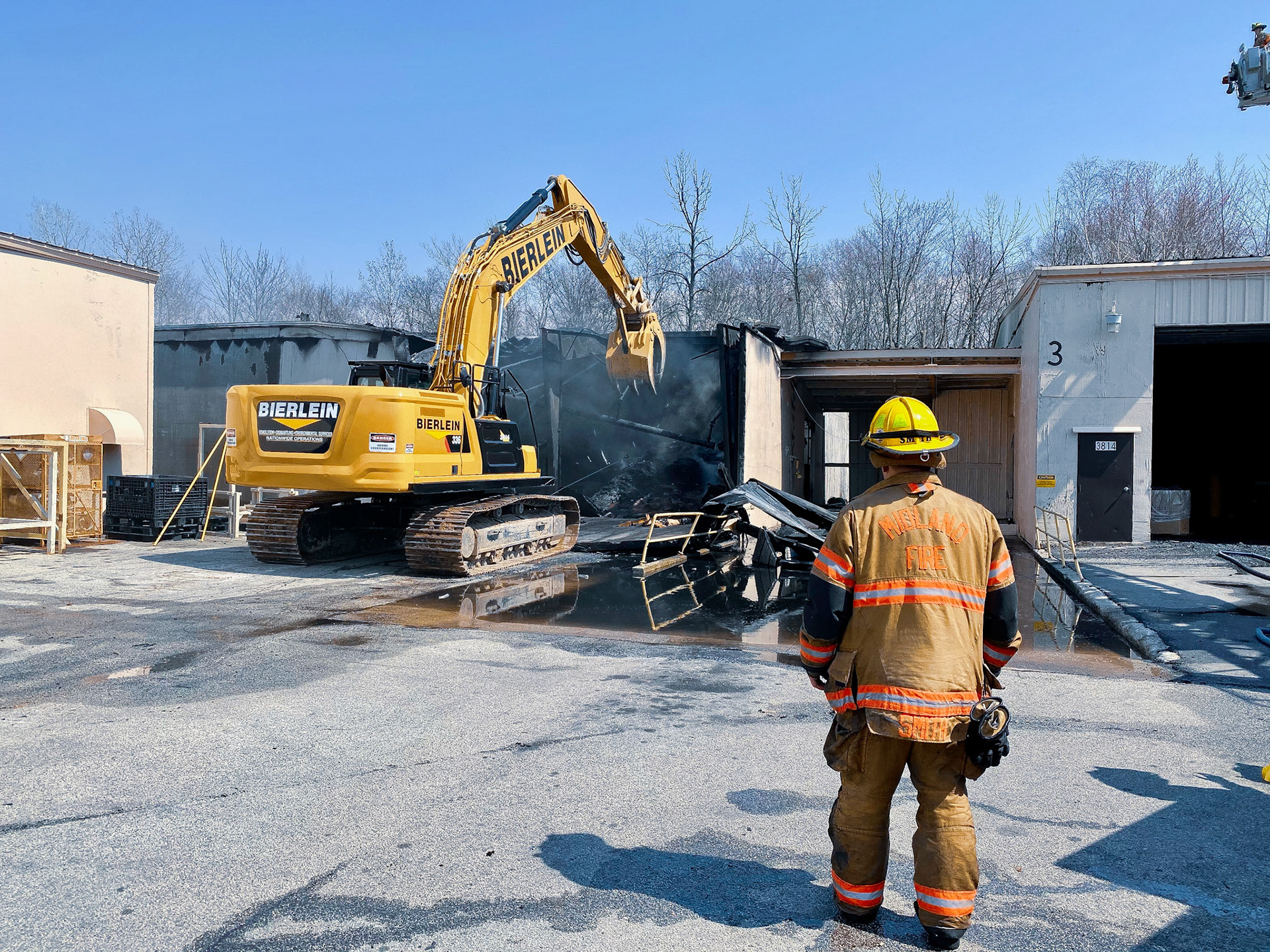 Midland fire job next to Midpaco - 2021