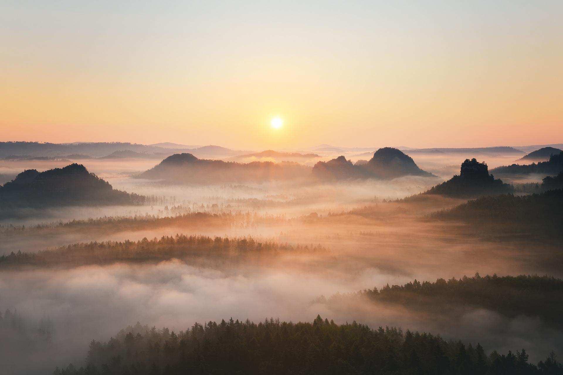 Mlhavé Saské Švýcarsko 2/3