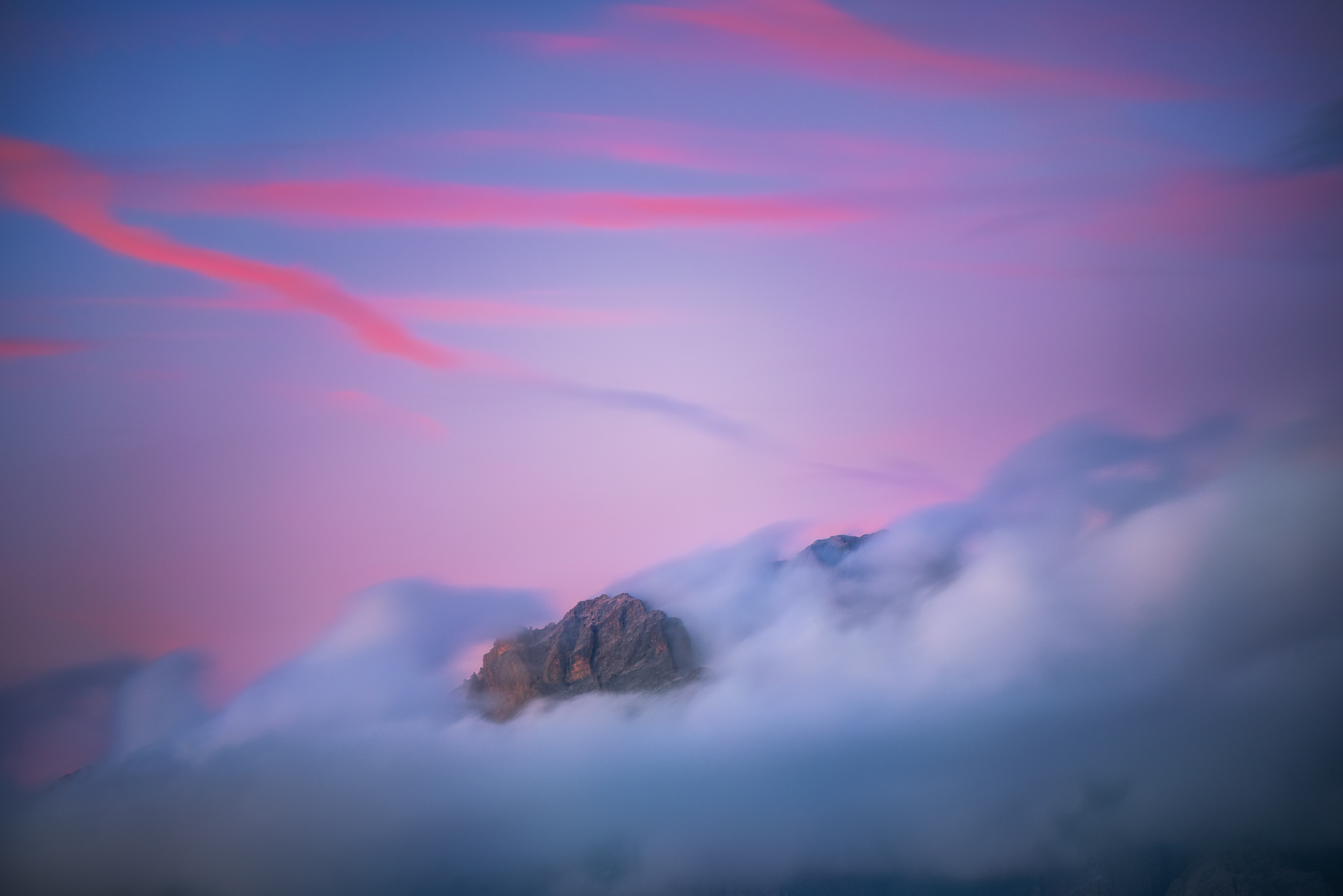 V zajetí mraků, Dolomity 25