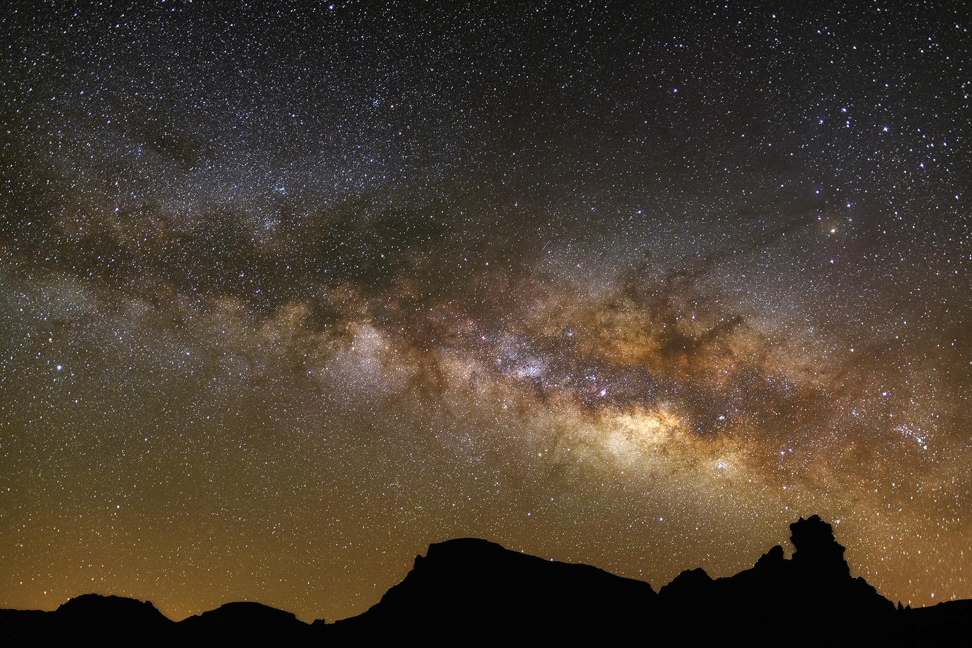 Mléčná dráha nad Tenerife