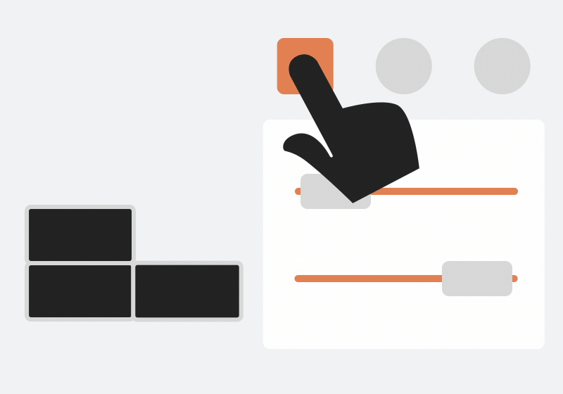 Flex Cube - Menu Micro interations