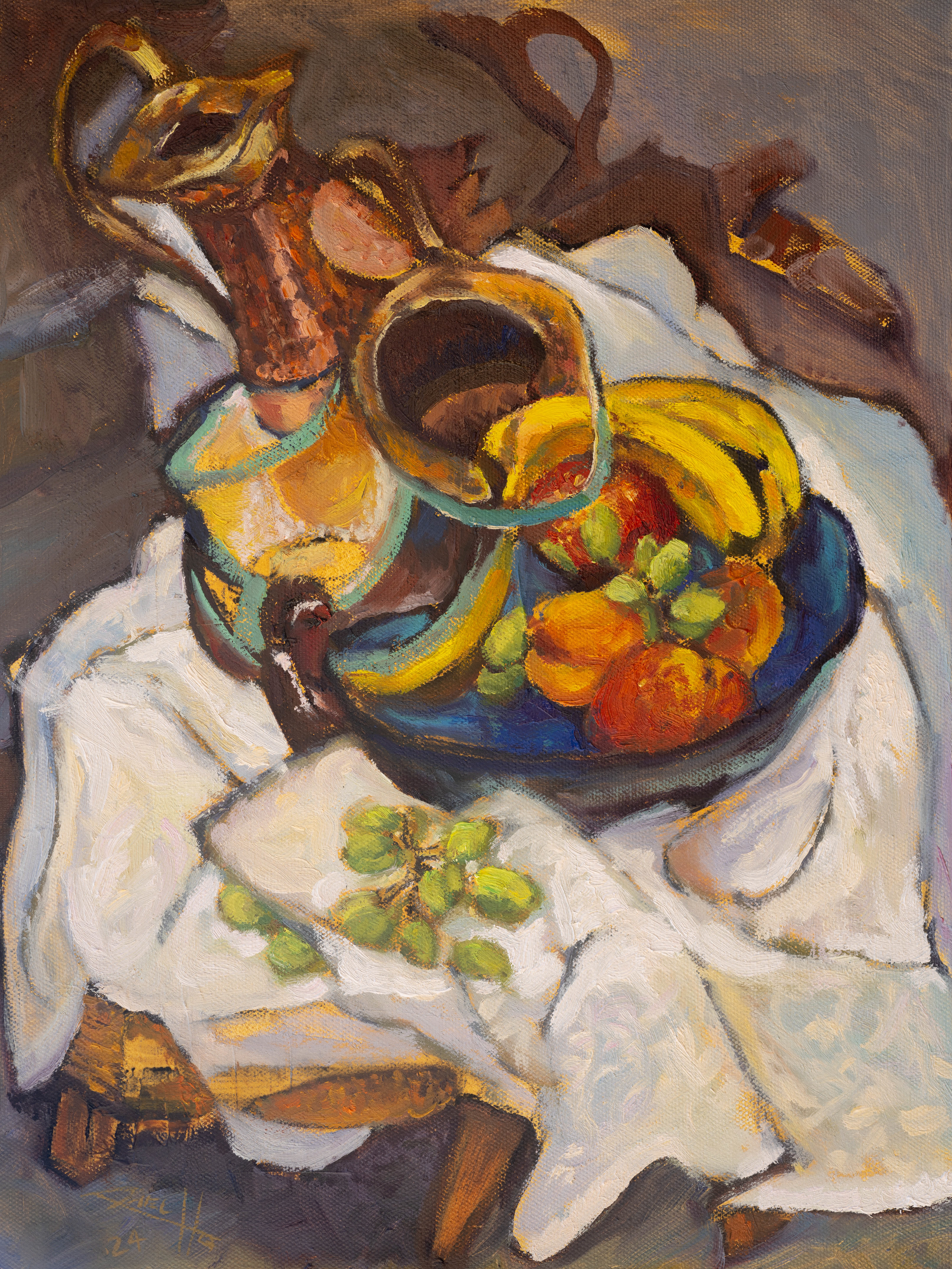 Still Ripening #1 | $1100 | Oil on Canvas | 450 x 350mm