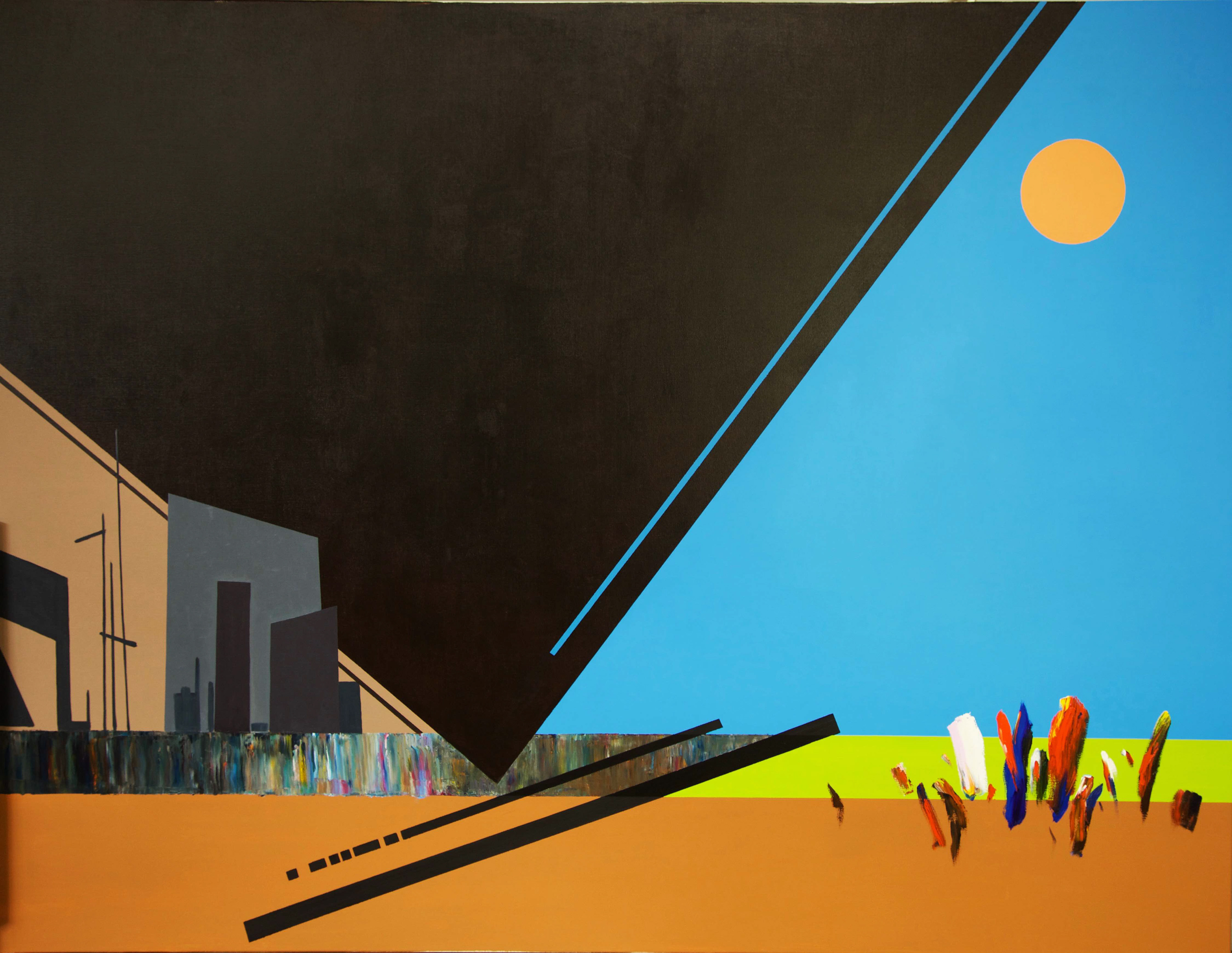 New growth2. Oil on linen. Size:180x240cm