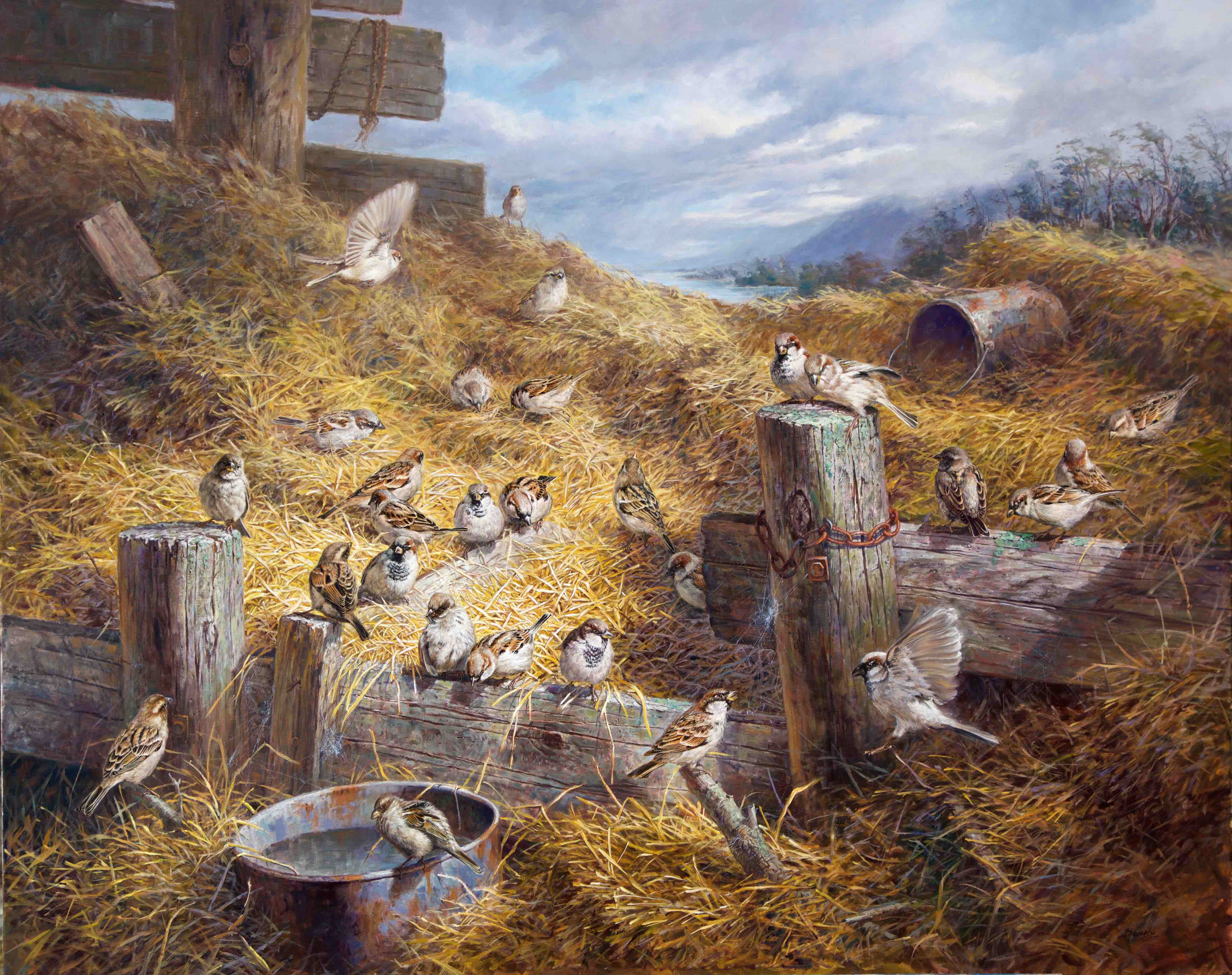 Limited edition(150) Artist quality print on cavas. Size: 100x126cm. signed