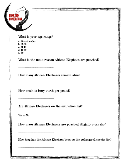 Elephant Survey Page 1