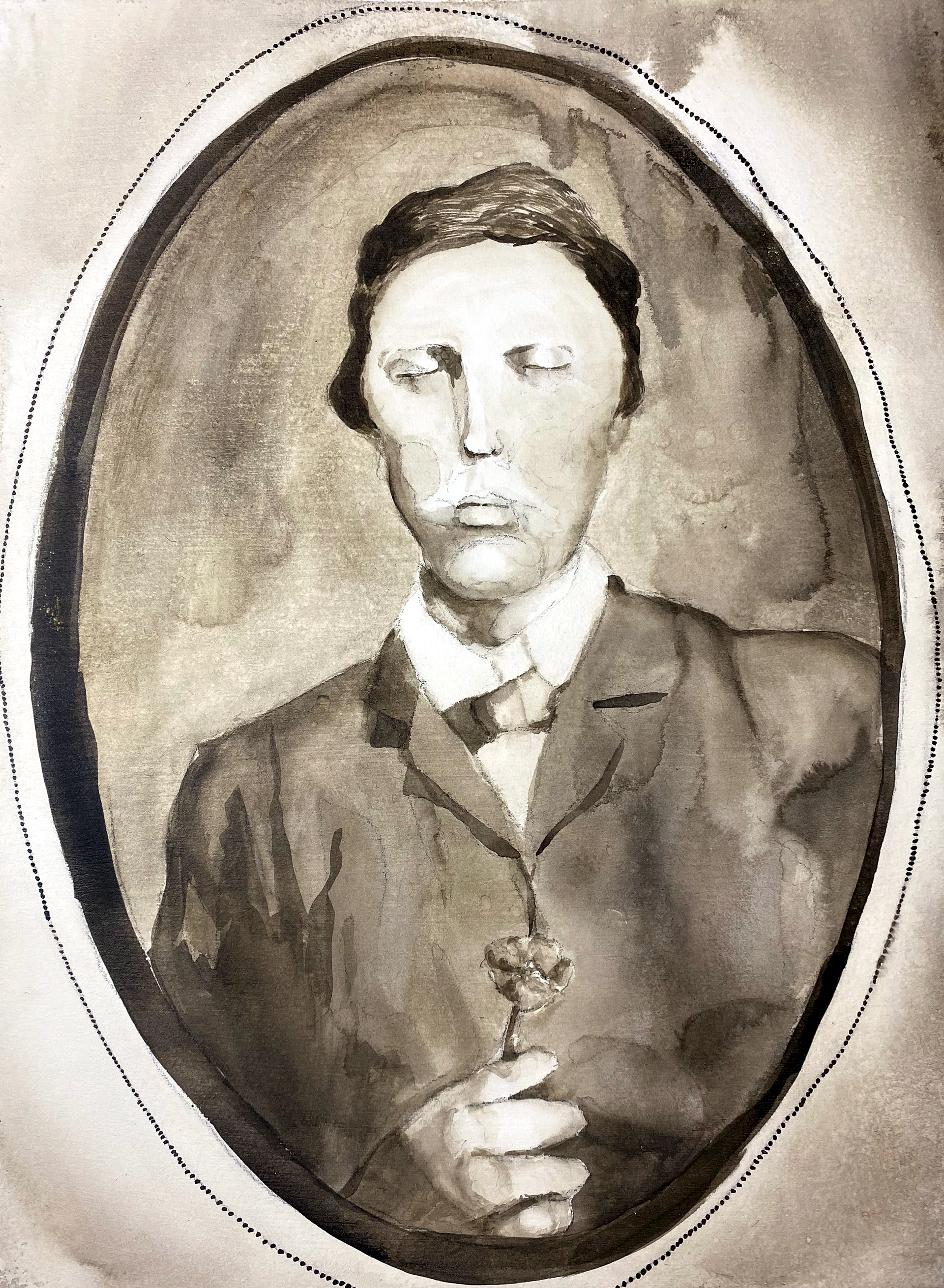 Memento Vivere, Ink on Paper, 11x15 in, 2022