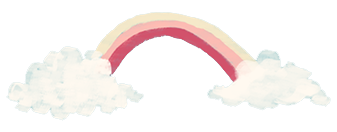 Cute separation image! It is a rainbow coming out of two clouds..