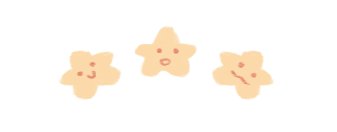 Cute separation image! It has three stars making happy faces.