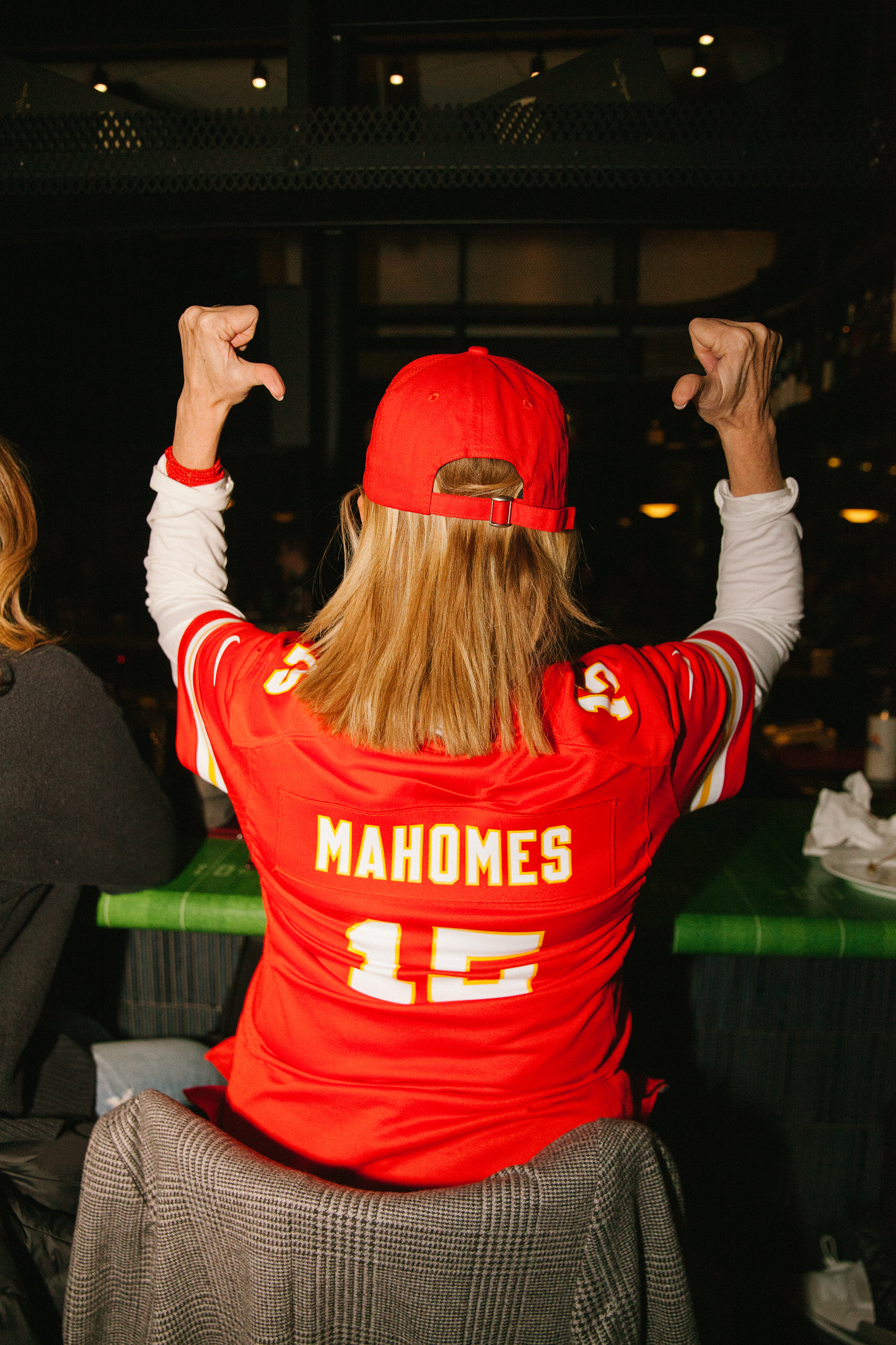 Fans watching Super Bowl at Real Sports Bar (Photographed for Real Sports Bar)