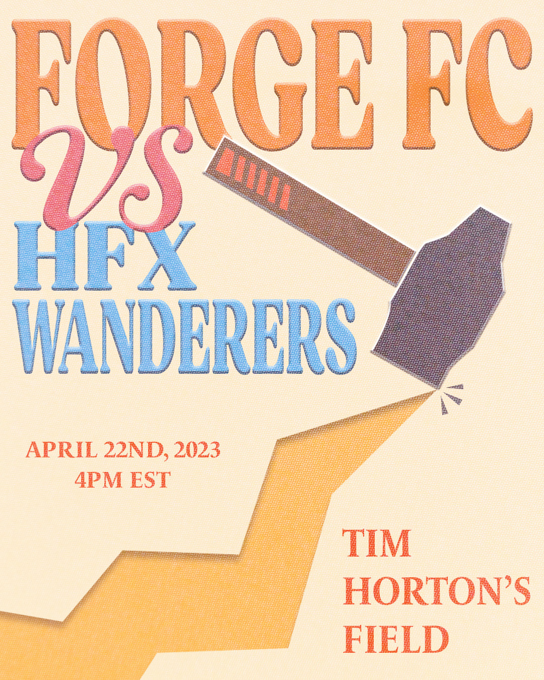 Match day poster for Forge FC vs HFX Wanderers