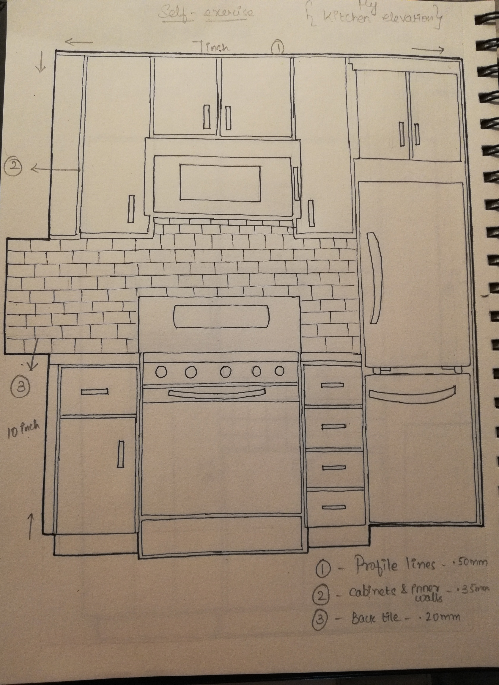 Kitchen Elevation Plan