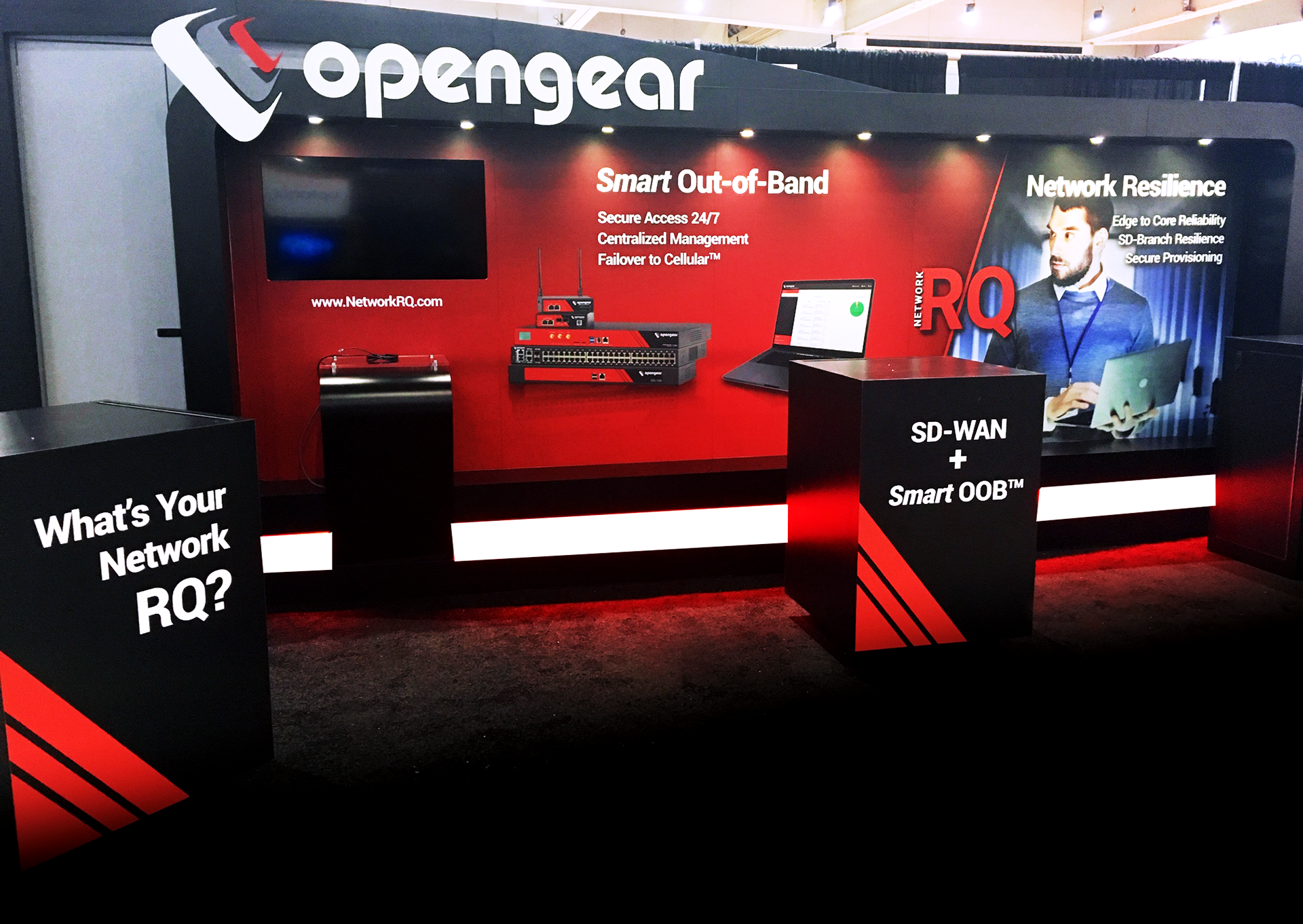Actual Appearance of Opengear Exhibit Booth at CISCO LIVE 2019