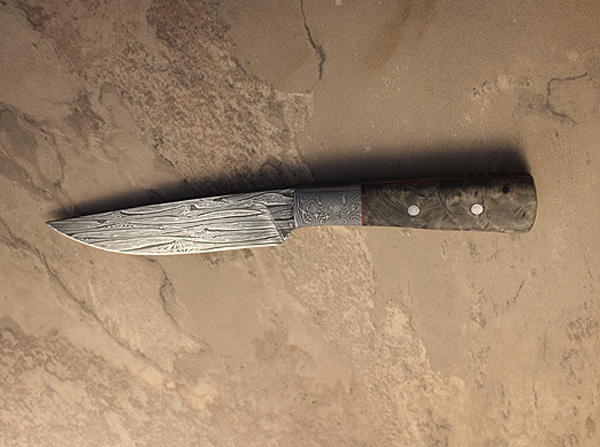 Buckeye Burl Straight Blade
