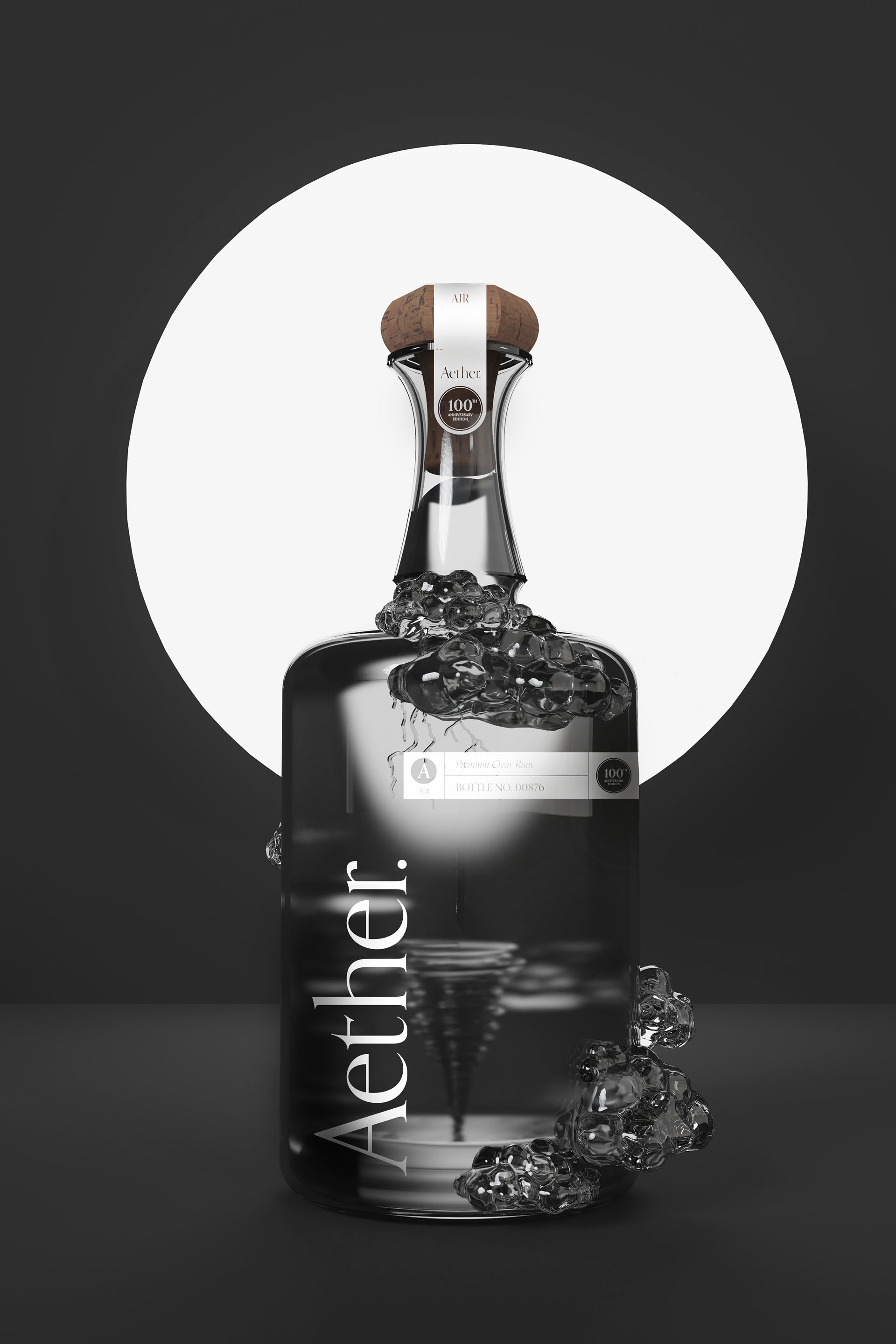 Air Rum Bottle Render