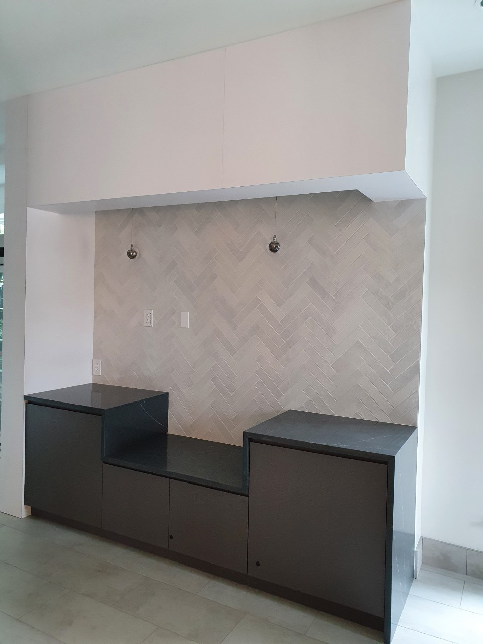 Custom cabinets with lock