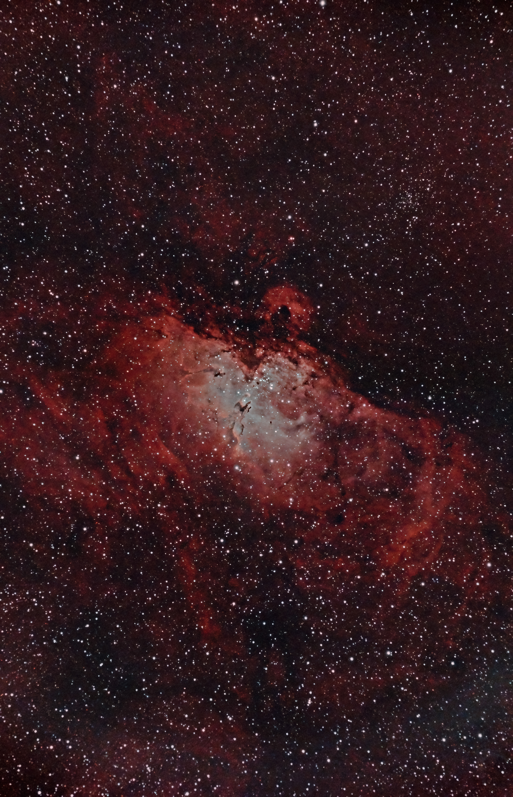 Eagle Nebula - M16 - Pillars of Creation at Center