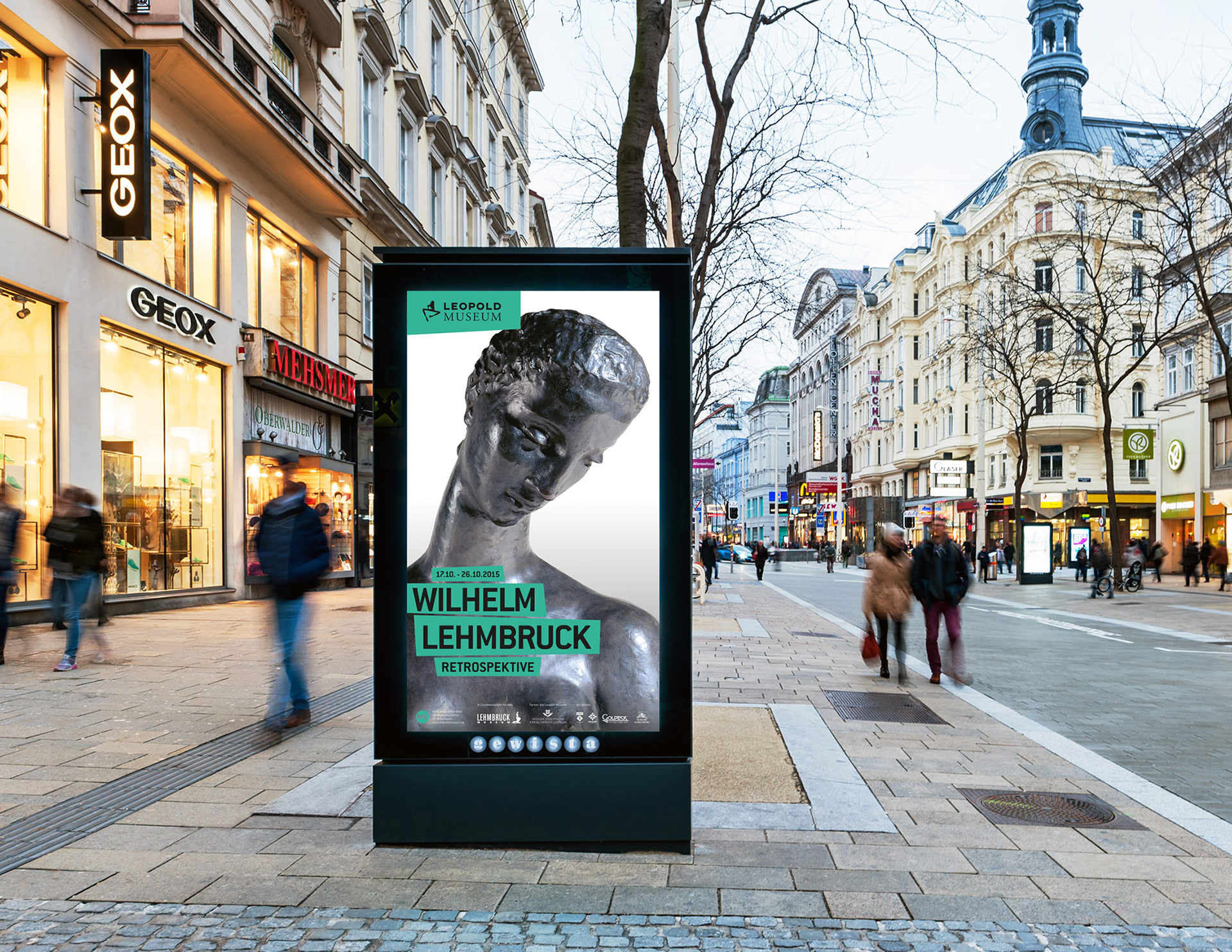 werbekampagne citylight leopold museum | studio krauss
