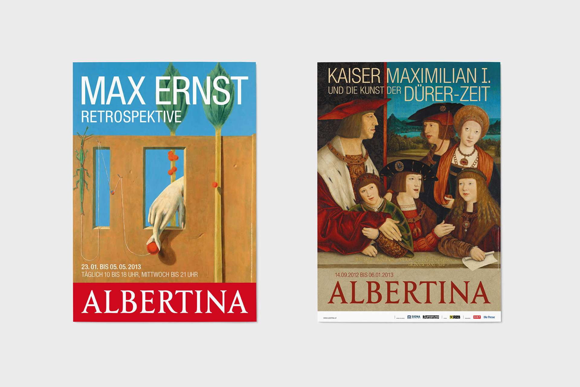 postergestaltung albertina museum wien