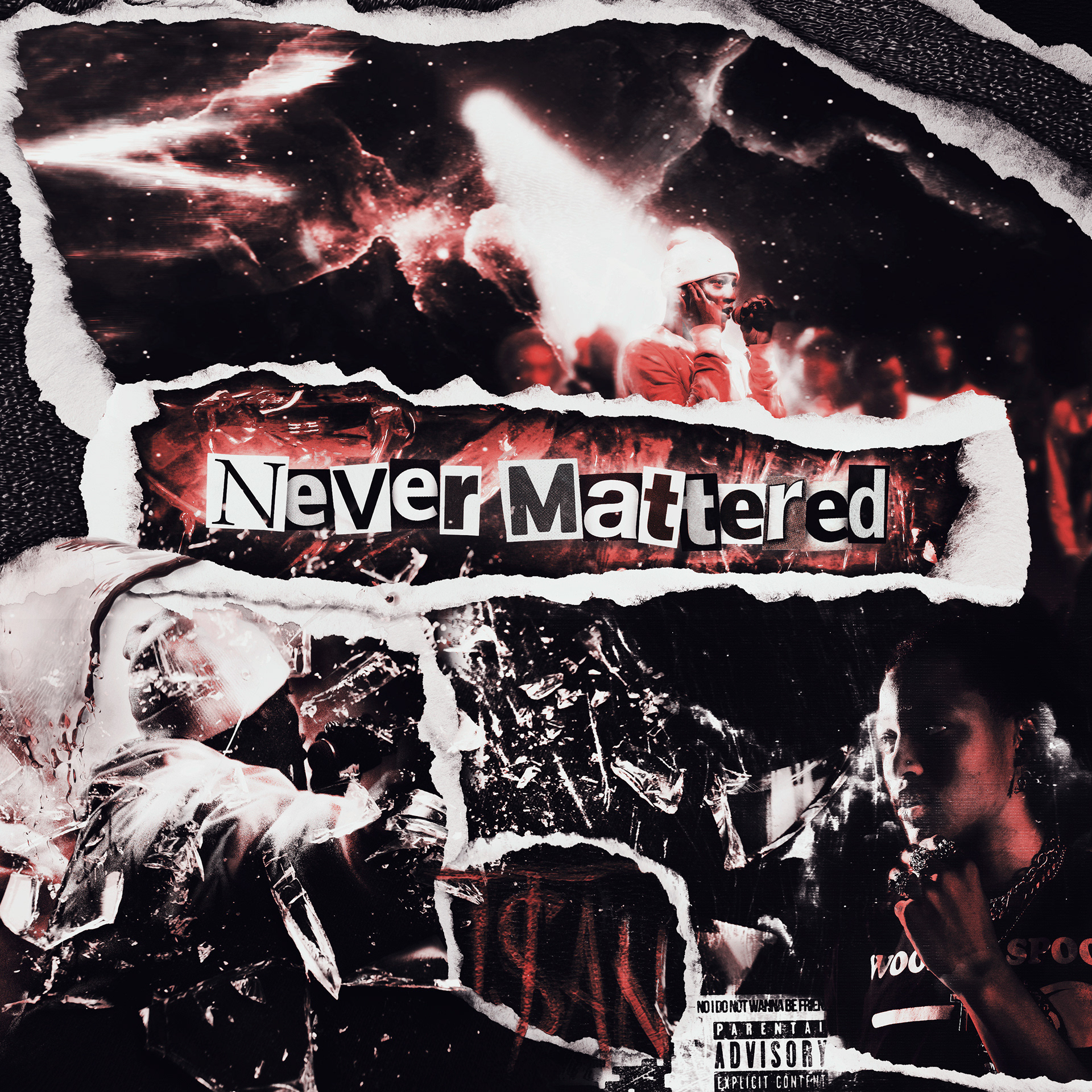 Official cover art for "Never Mattered" by T$AN, released under Columbia Records