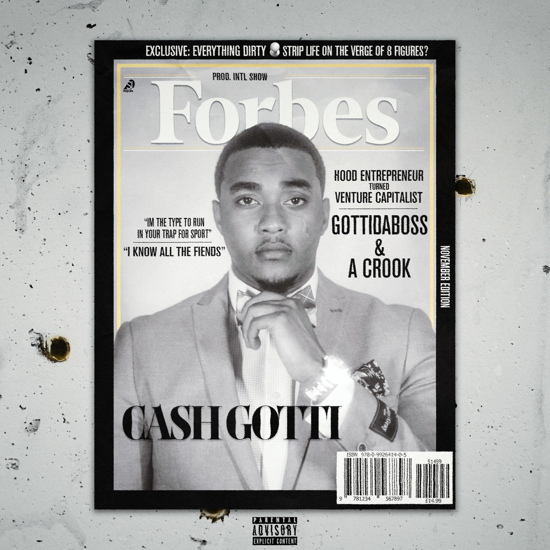 Unused cover art for "Forbes" by Cash Gotti