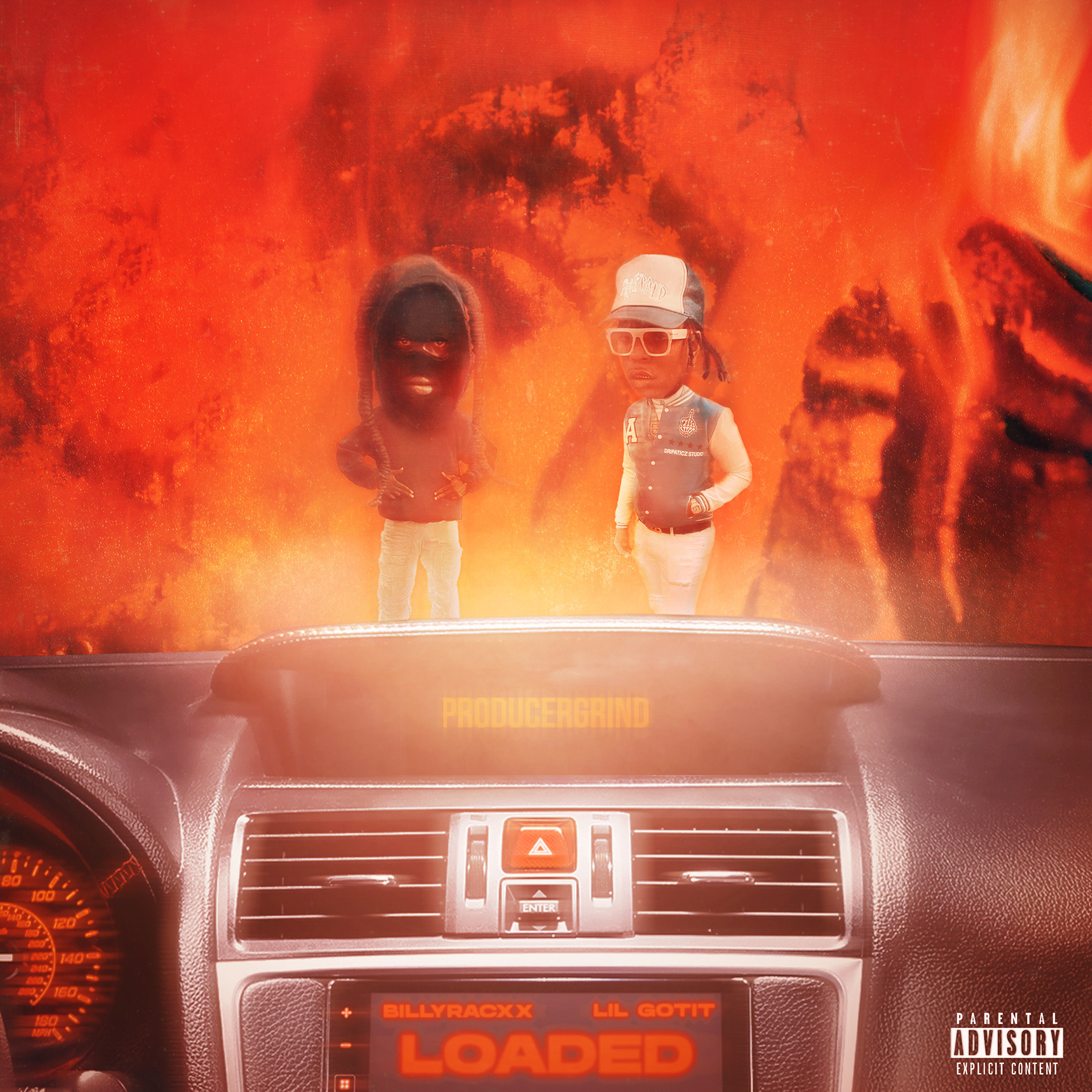 Official cover art for "Loaded" by Billyracxx featuring Lil Gotit