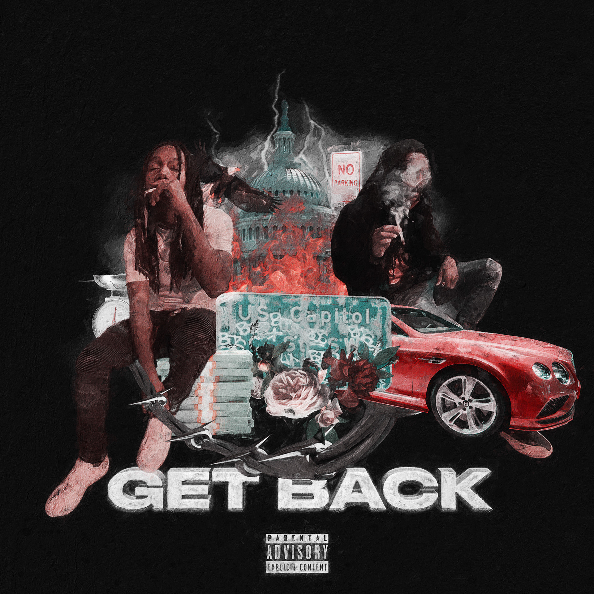 Official cover art for "Get Back" by LA Marr